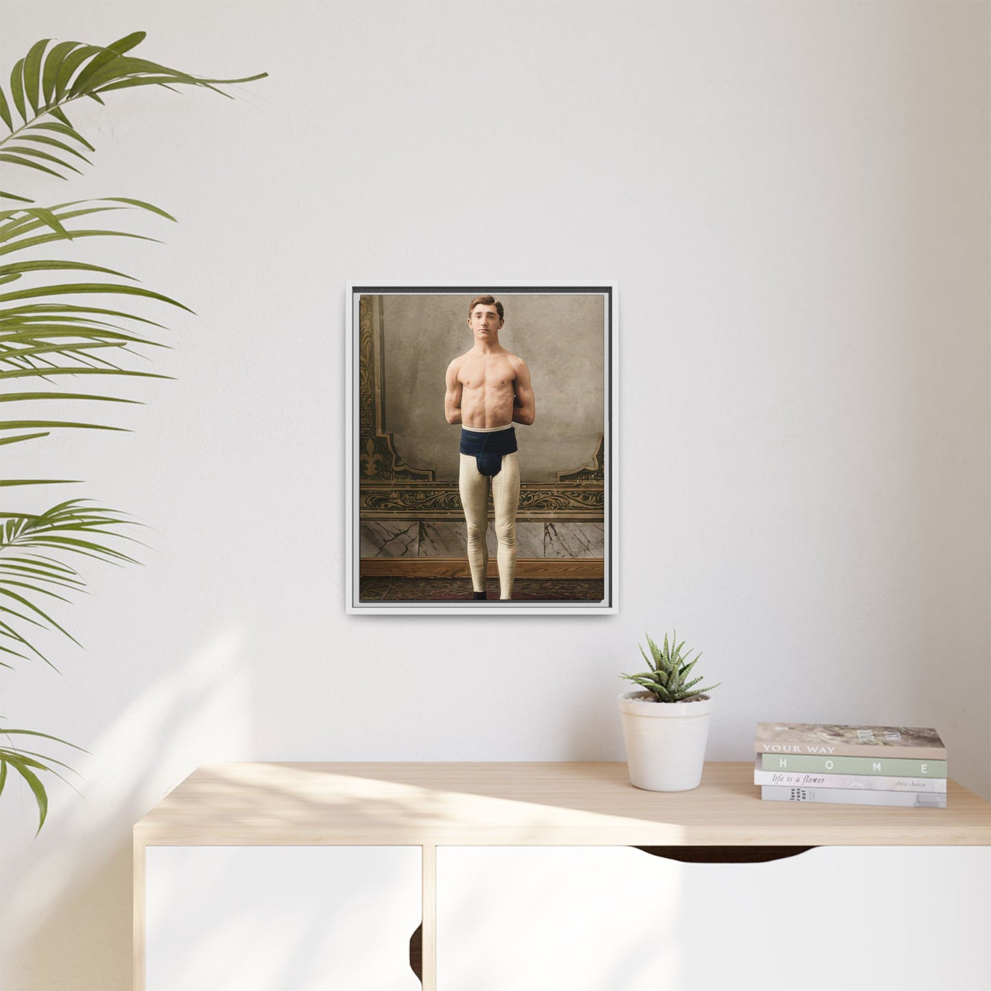 athlétisme 028 | Framed Vintage Photo - Matte Canvas