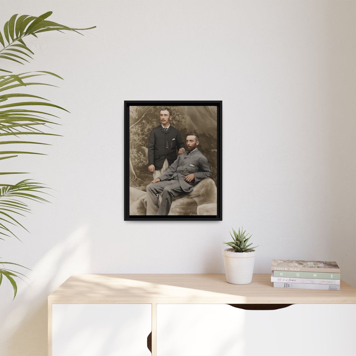 paire 122 | Framed Vintage Photo - Matte Canvas
