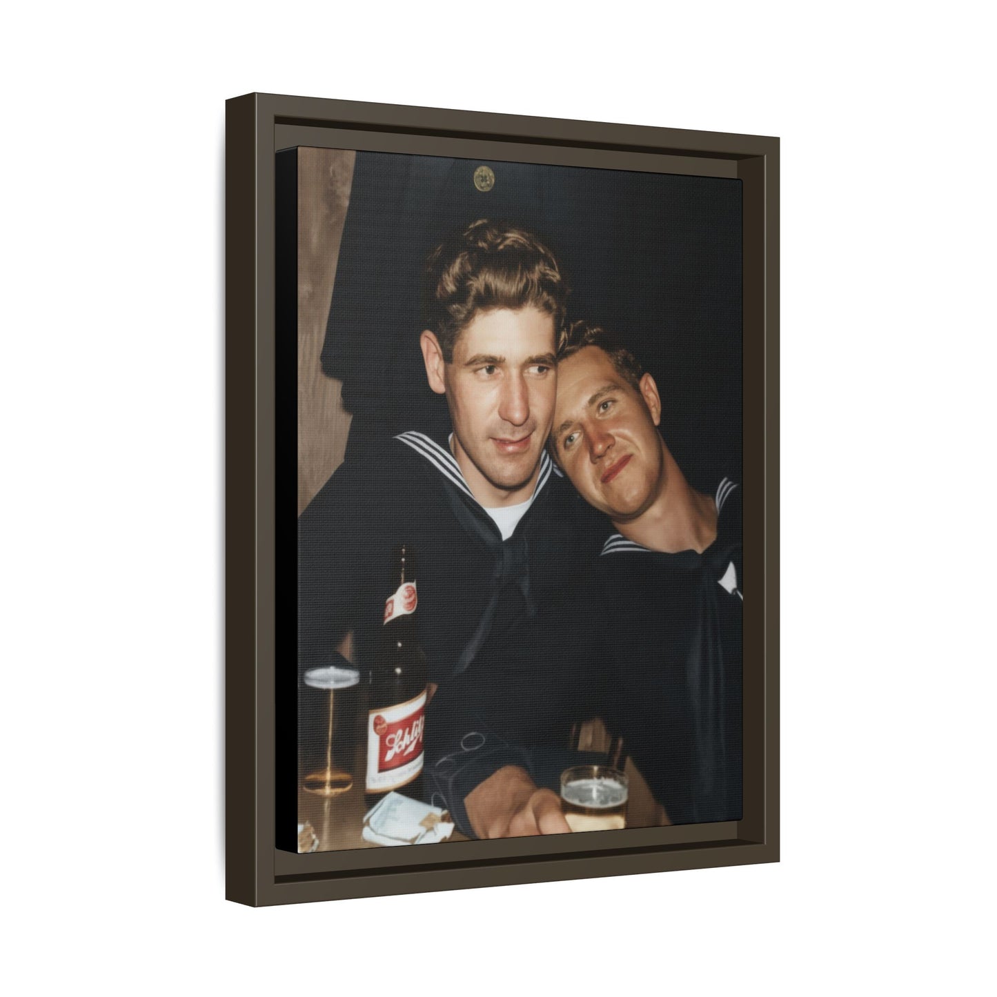 paire 033 | Framed Vintage Photo - Matte Canvas