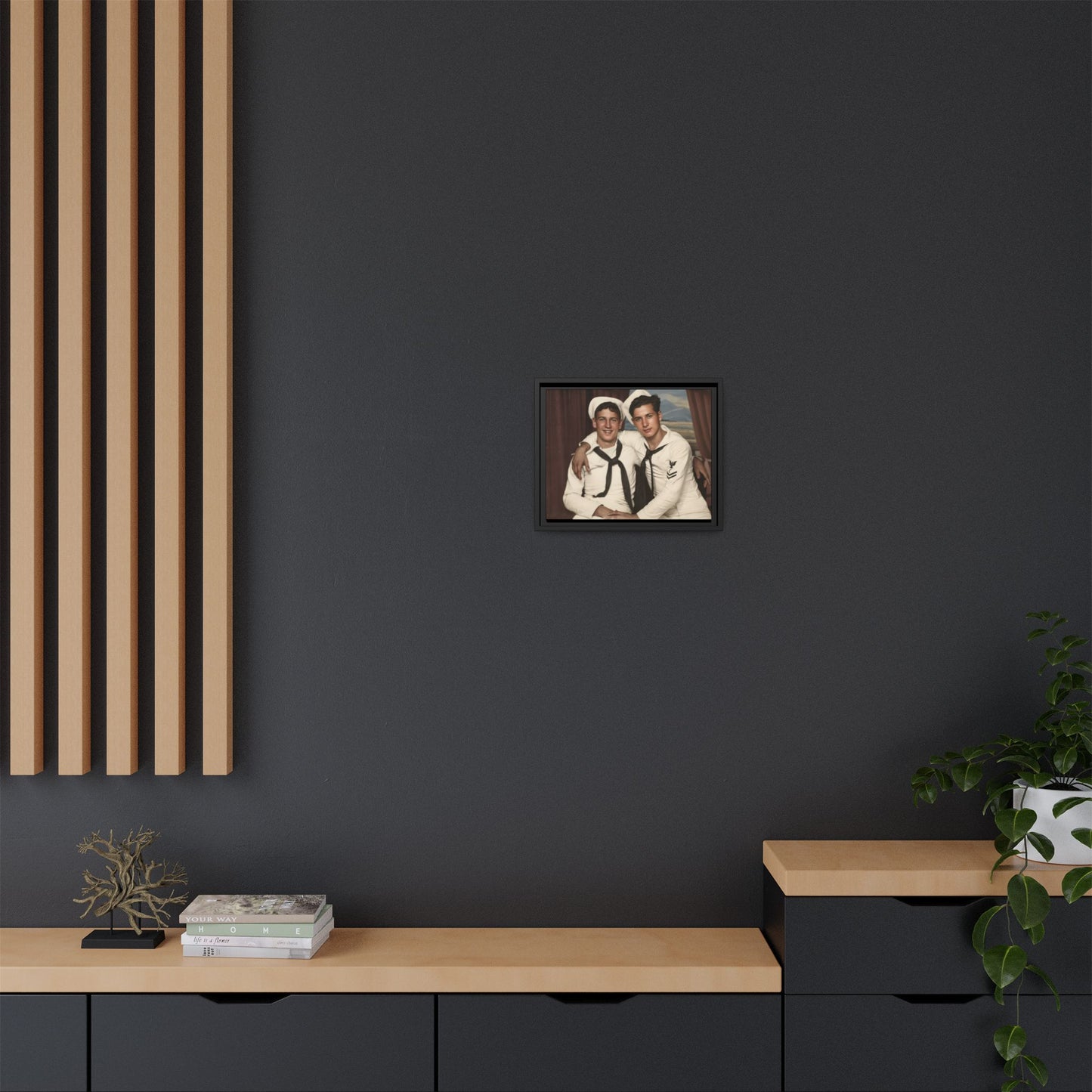 paire 050 | Framed Vintage Photo - Matte Canvas