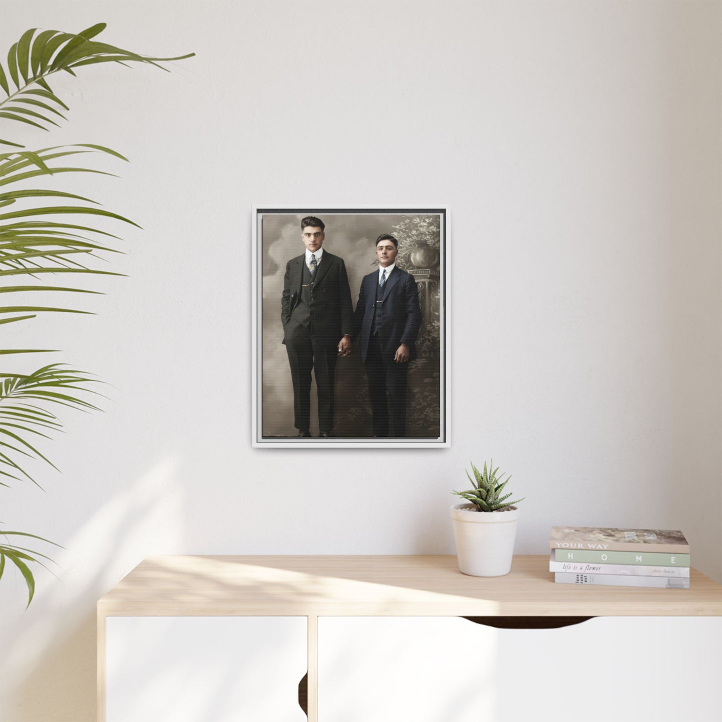 paire 085 | Framed Vintage Photo - Matte Canvas