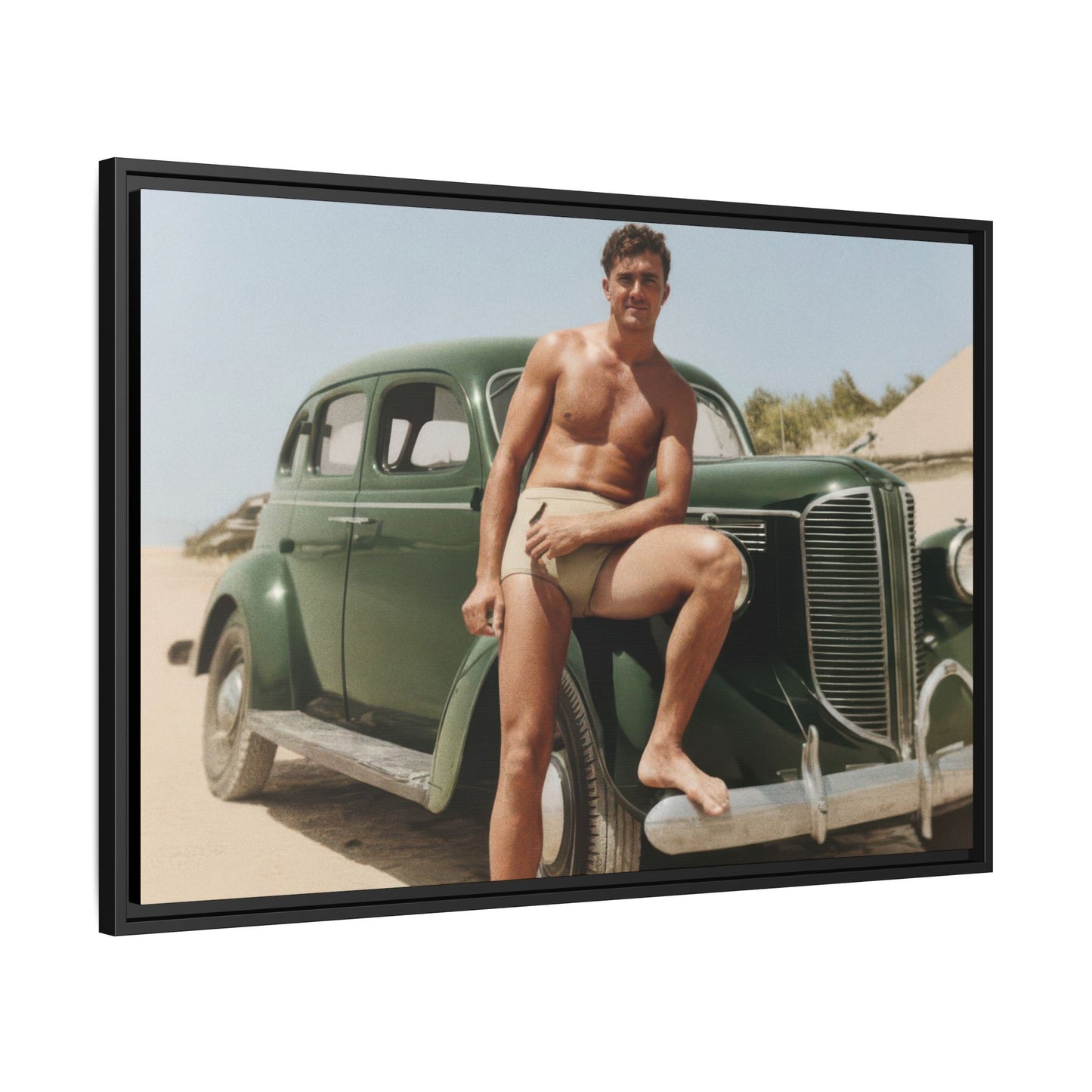 nager 022 | Framed Vintage Photo - Matte Canvas