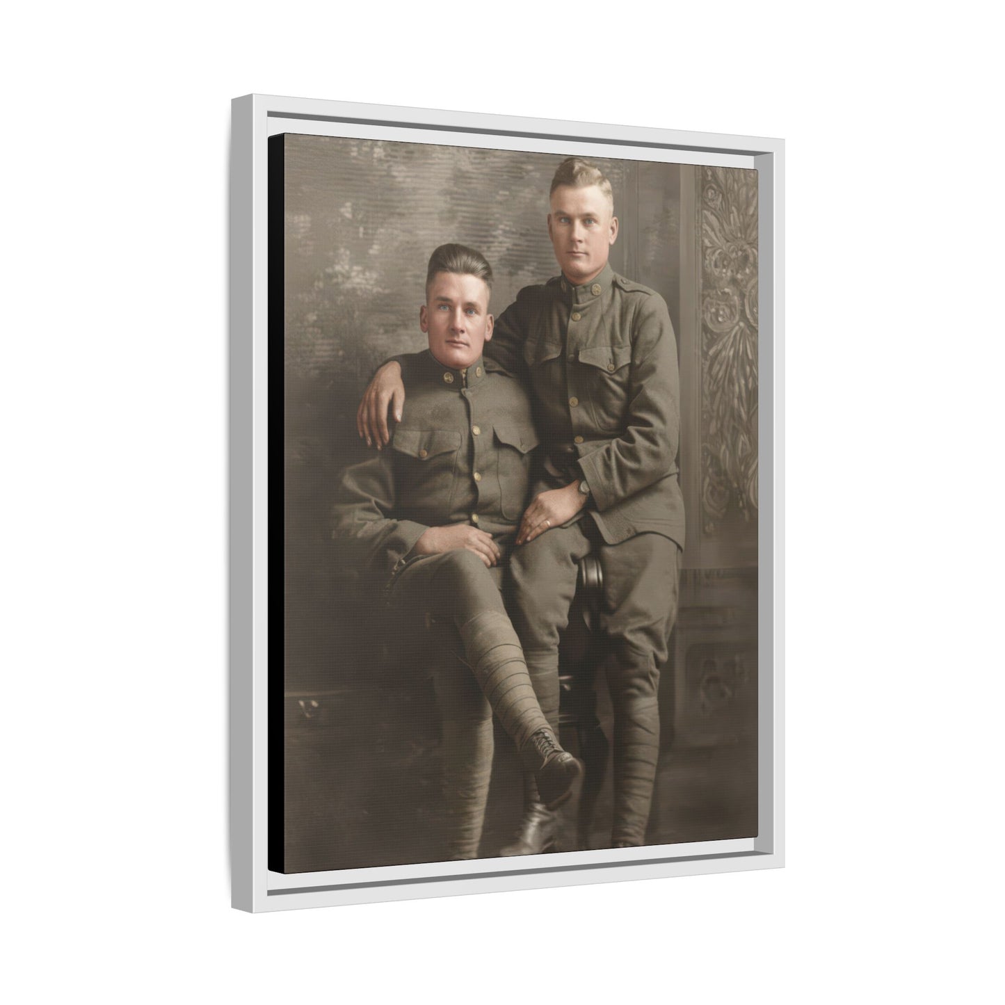 paire 114 | Framed Vintage Photo - Matte Canvas