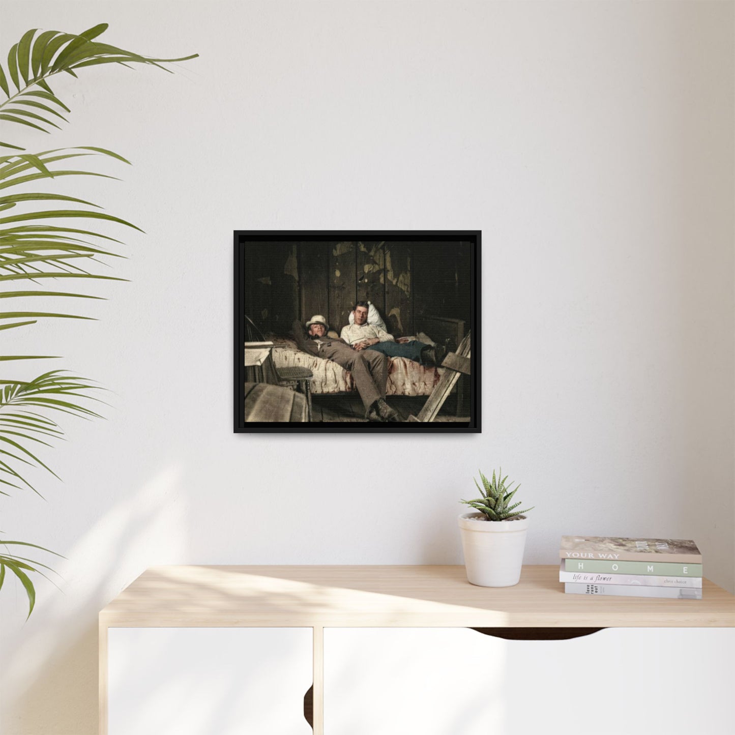 paire 023 | Framed Vintage Photo - Matte Canvas