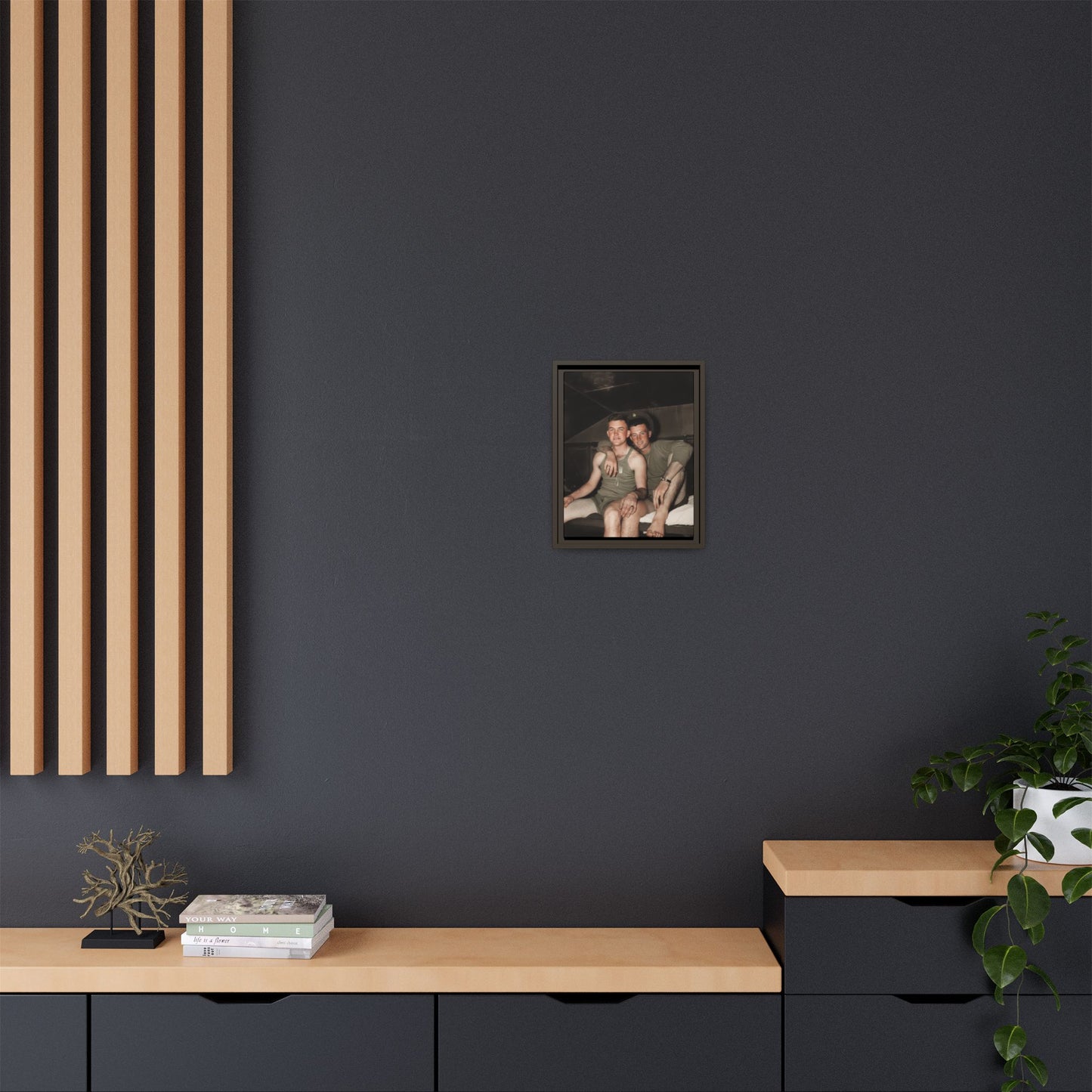 paire 040 | Framed Vintage Photo - Matte Canvas