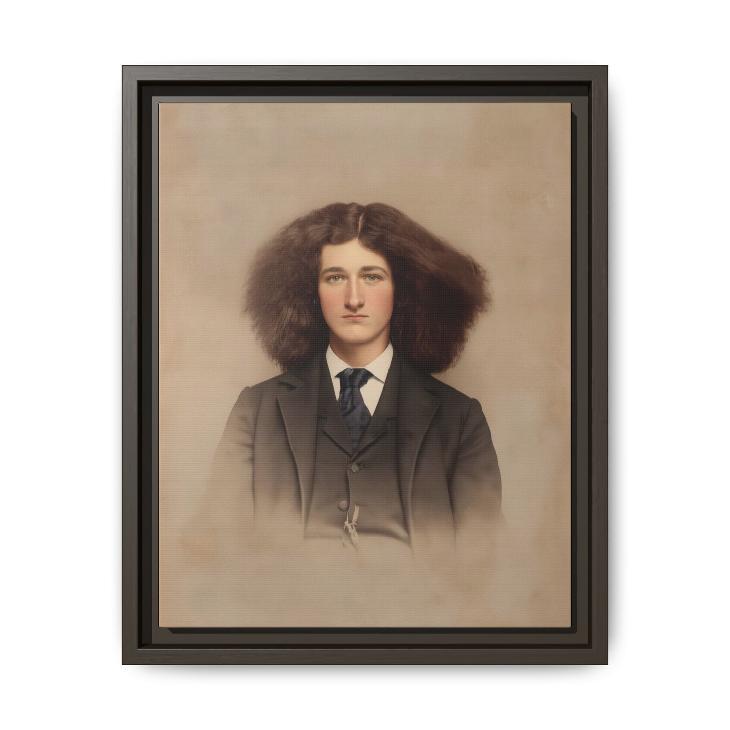 celibataire 033 | Framed Vintage Photo - Matte Canvas