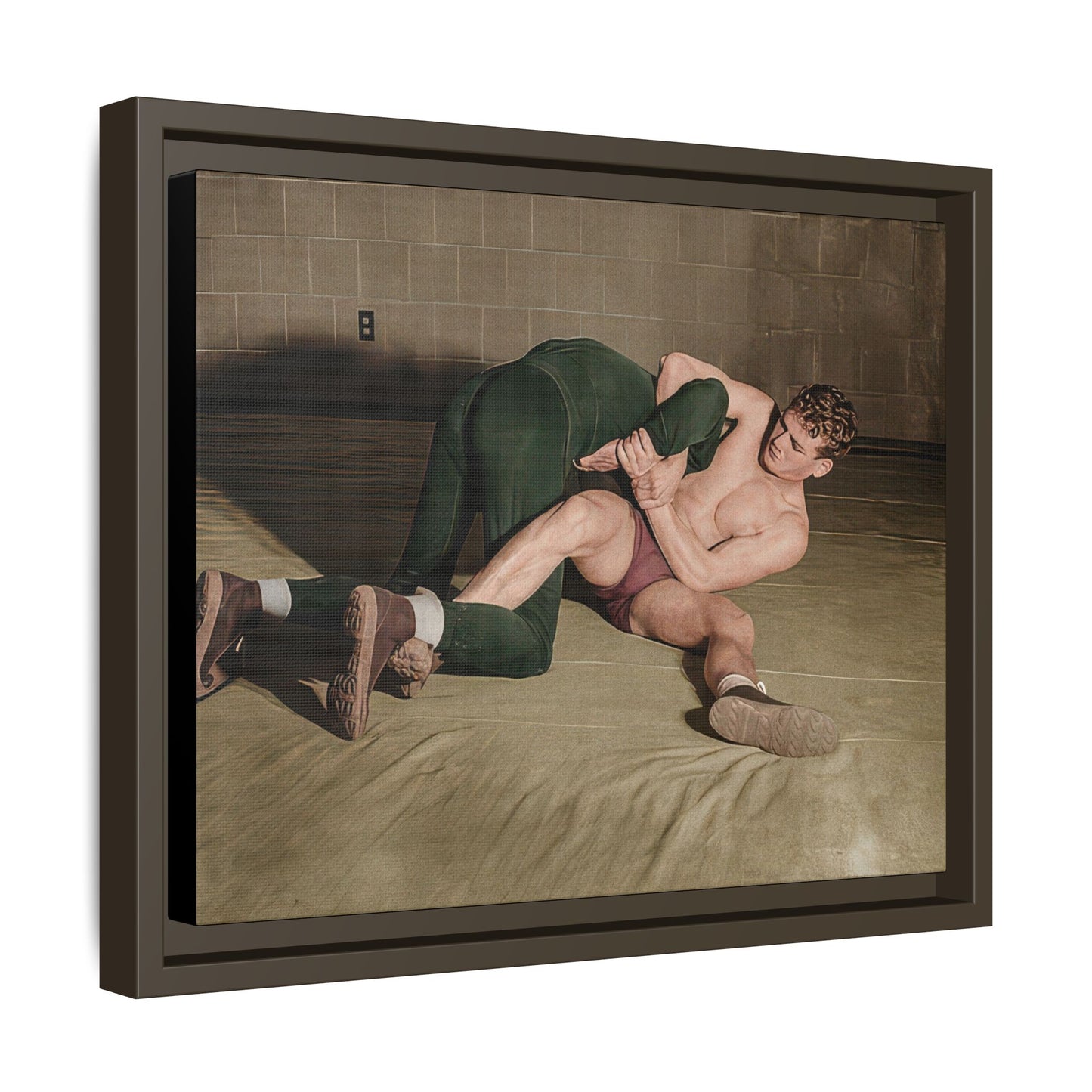 athlétisme 032 | Framed Vintage Photo - Matte Canvas