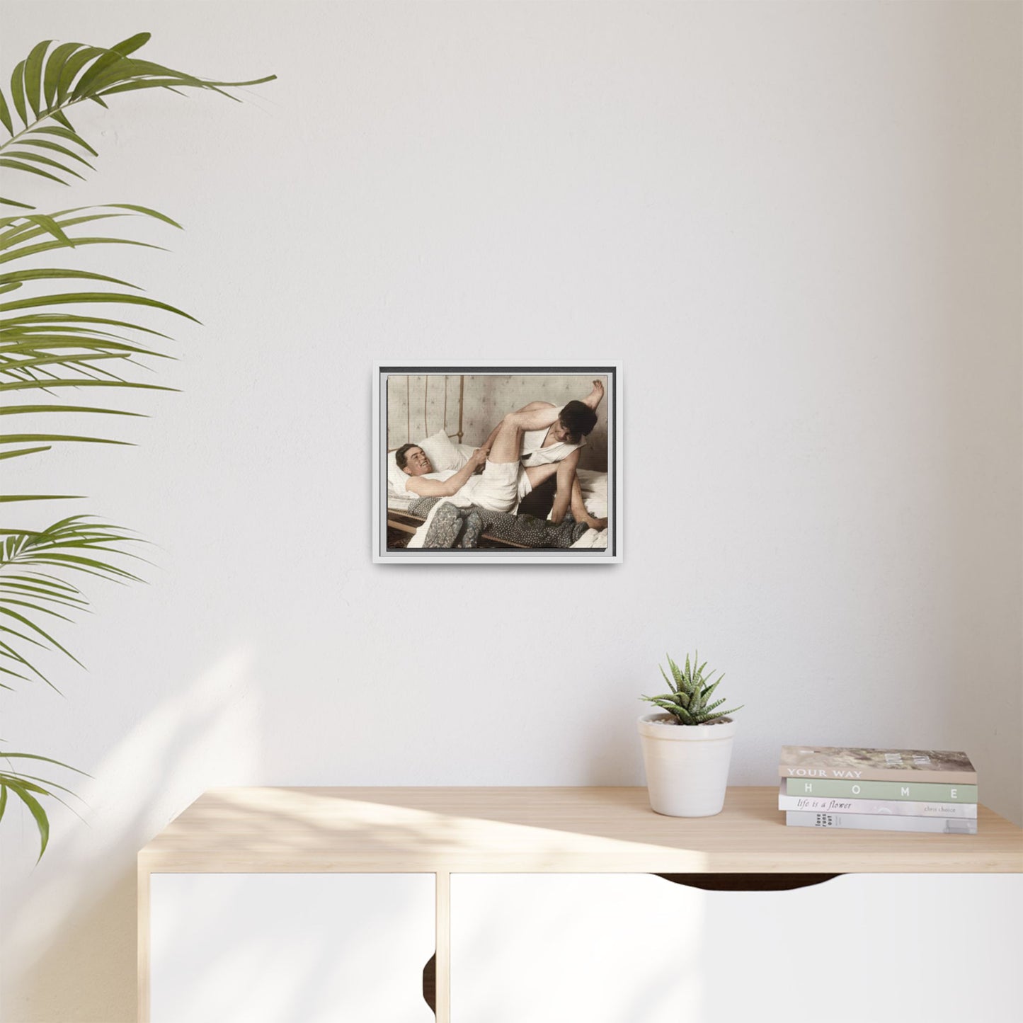 paire 016 | Framed Vintage Photo - Matte Canvas