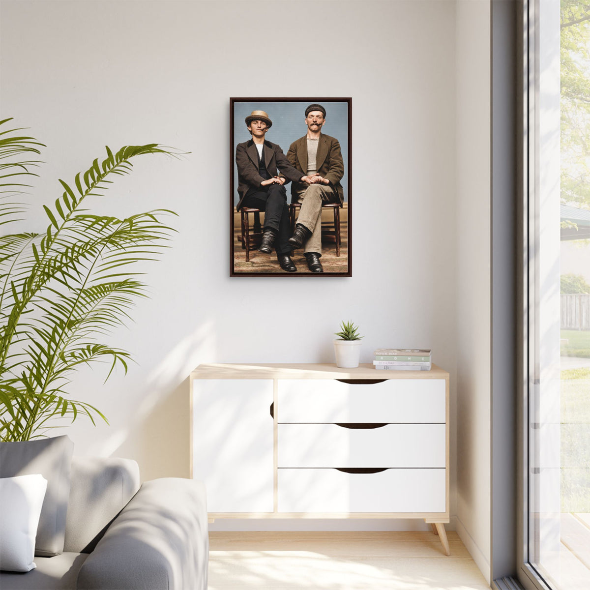 paire 170 | Framed Vintage Photo - Matte Canvas