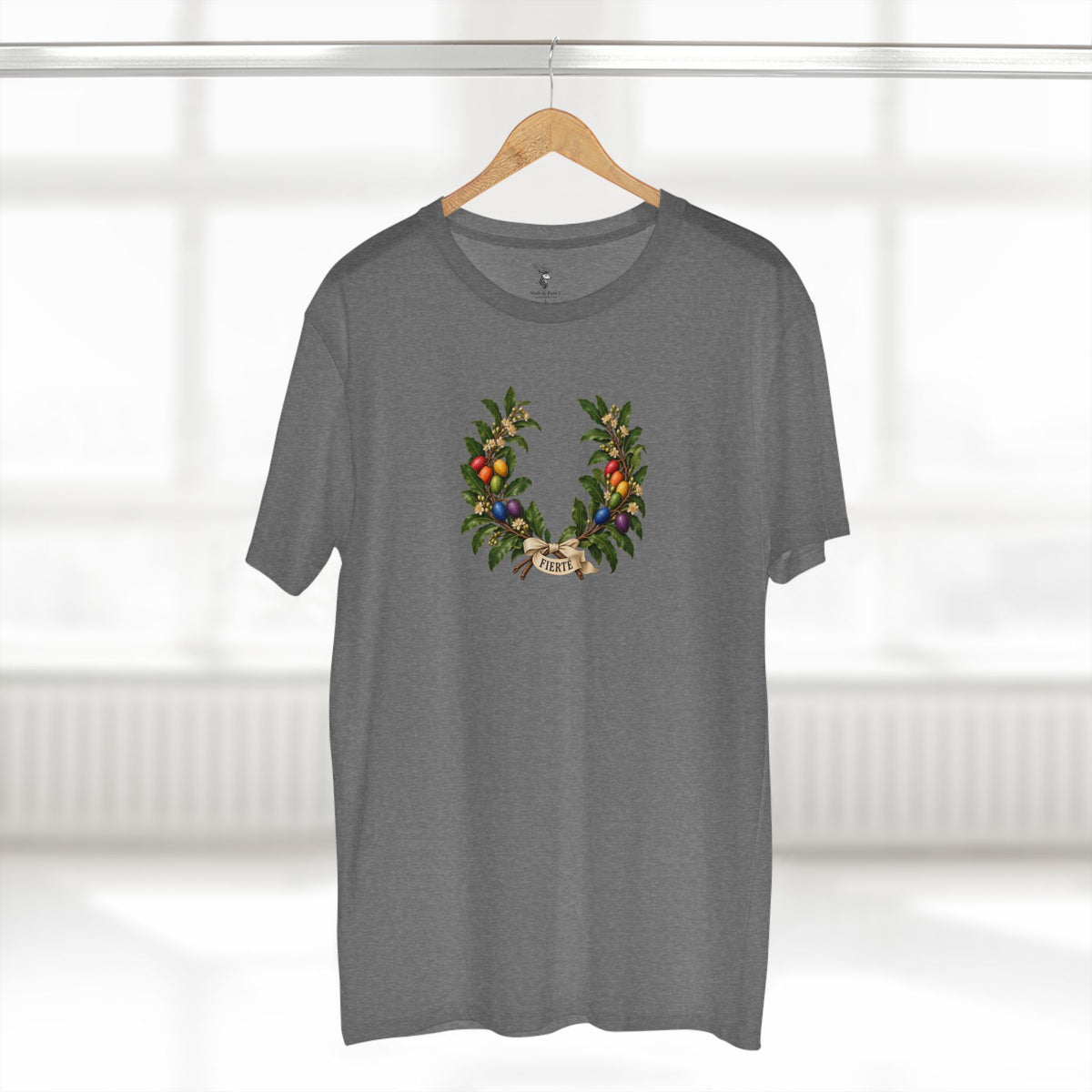 Burkinabè Shea FIERTÉ Pride Laurel Wreath T-Shirt — Care and Continuity