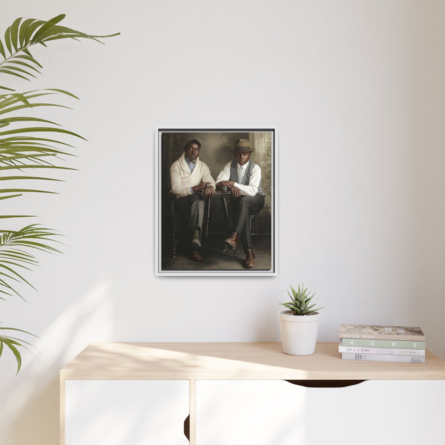 paire 047 | Framed Vintage Photo - Matte Canvas