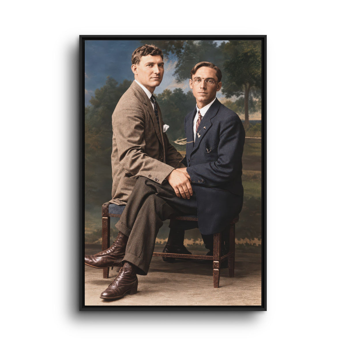 paire 165 | Framed Vintage Photo - Matte Canvas