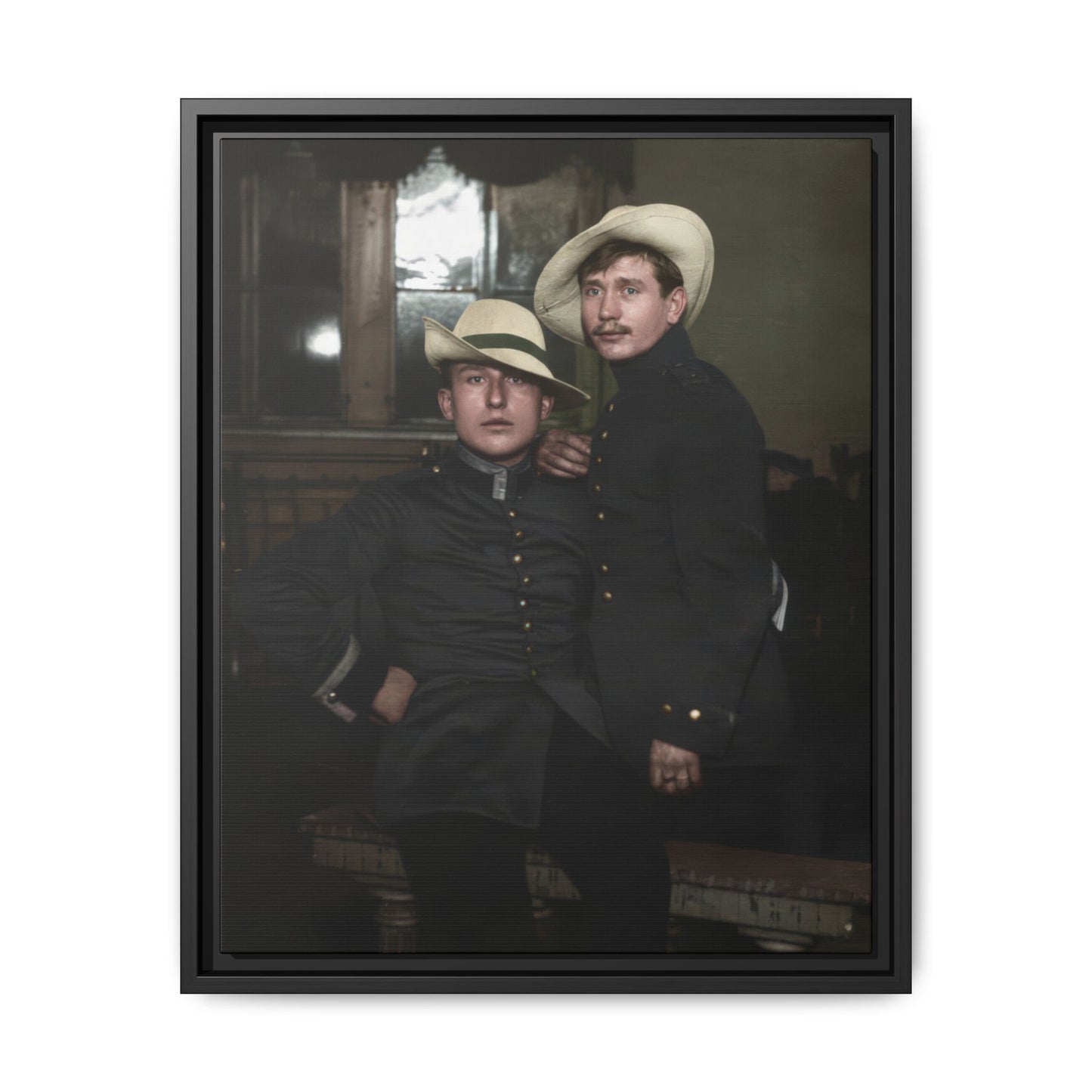 paire 056 | Framed Vintage Photo - Matte Canvas