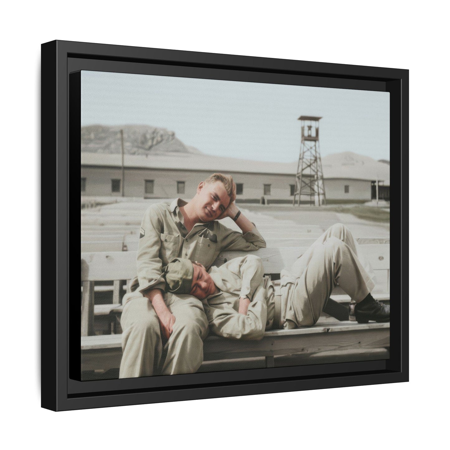 paire 096 | Framed Vintage Photo - Matte Canvas