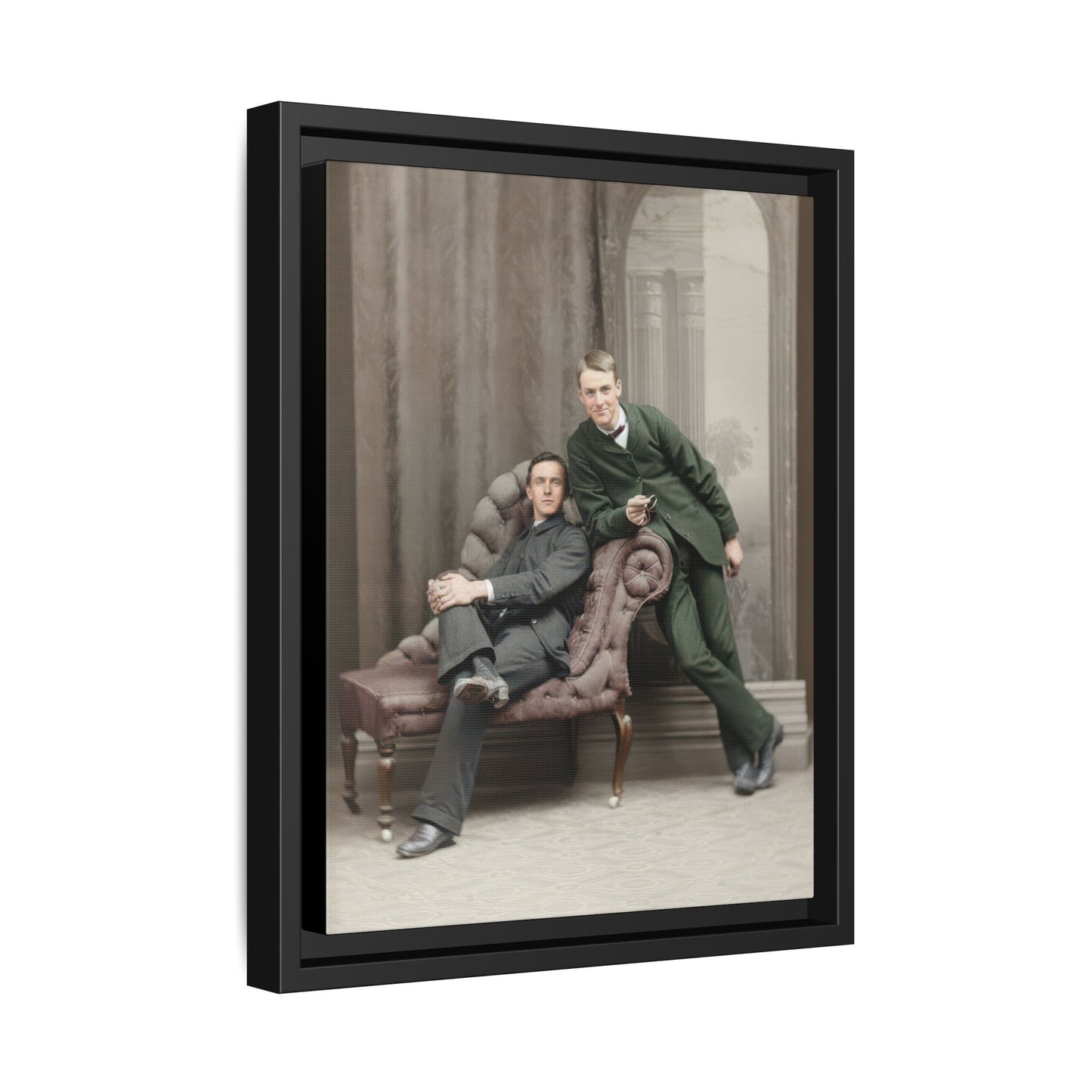 paire 148 | Framed Vintage Photo - Matte Canvas