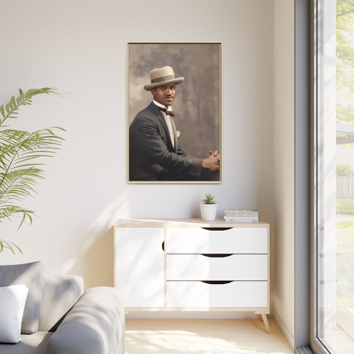 celibataire 004 | Framed Vintage Photo - Matte Canvas