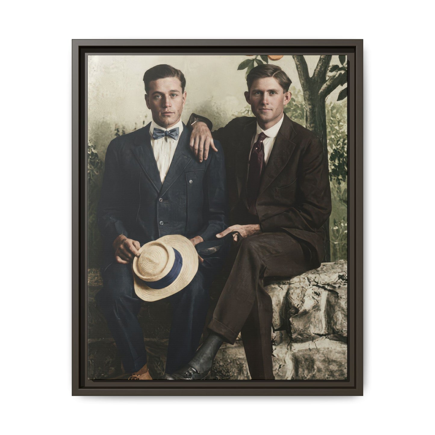 paire 062 | Framed Vintage Photo - Matte Canvas