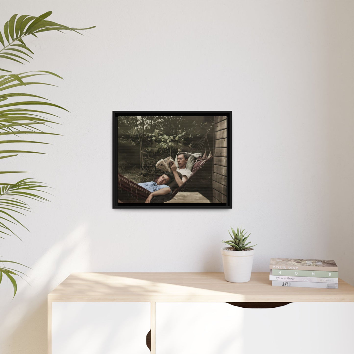 paire 094 | Framed Vintage Photo - Matte Canvas