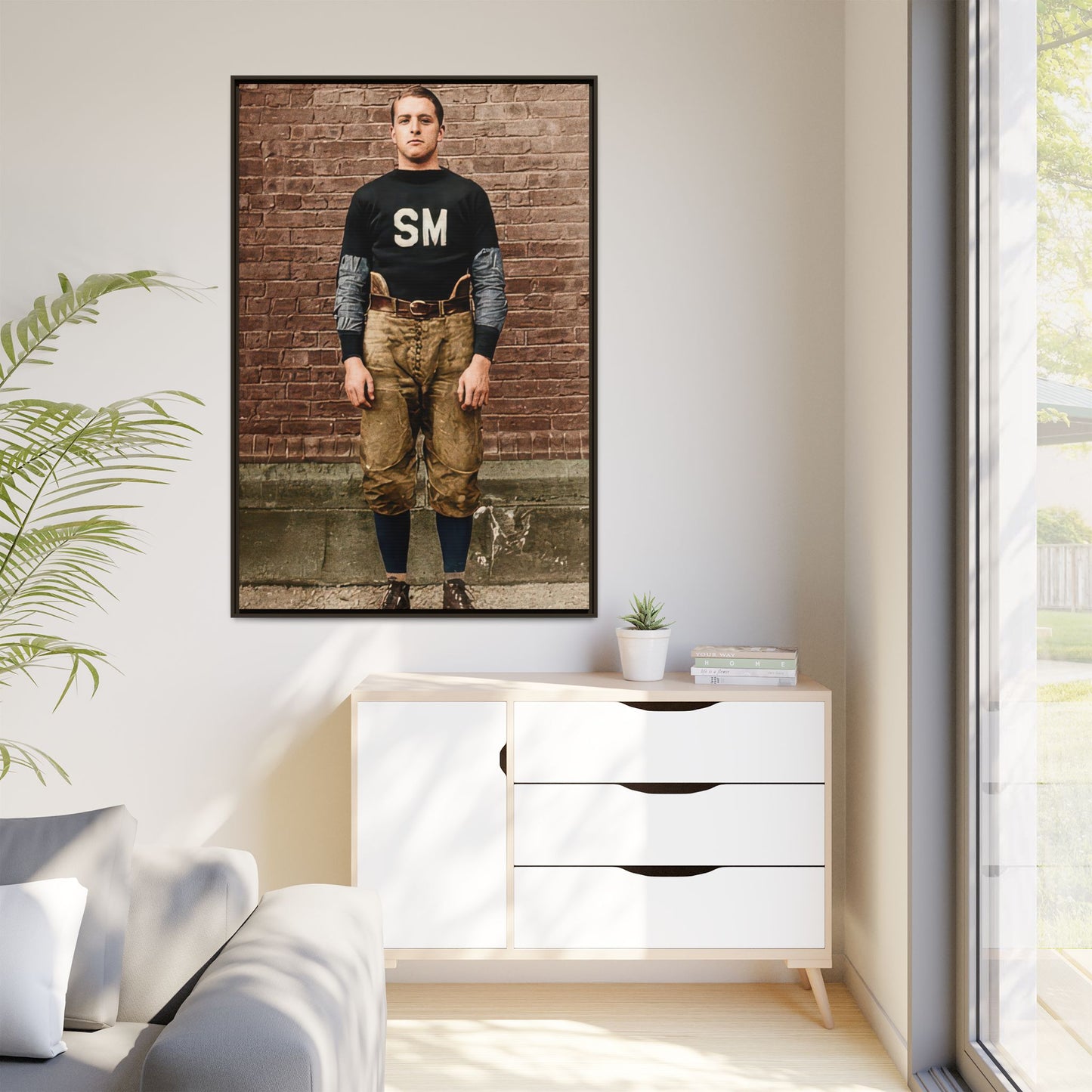 athlétisme 040 | Framed Vintage Photo - Matte Canvas
