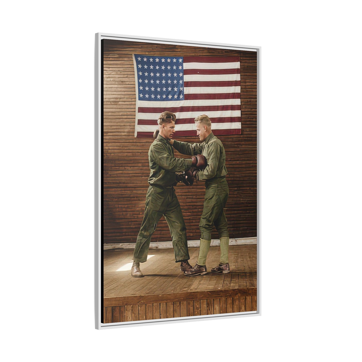 athlétisme 034 | Framed Vintage Photo - Matte Canvas