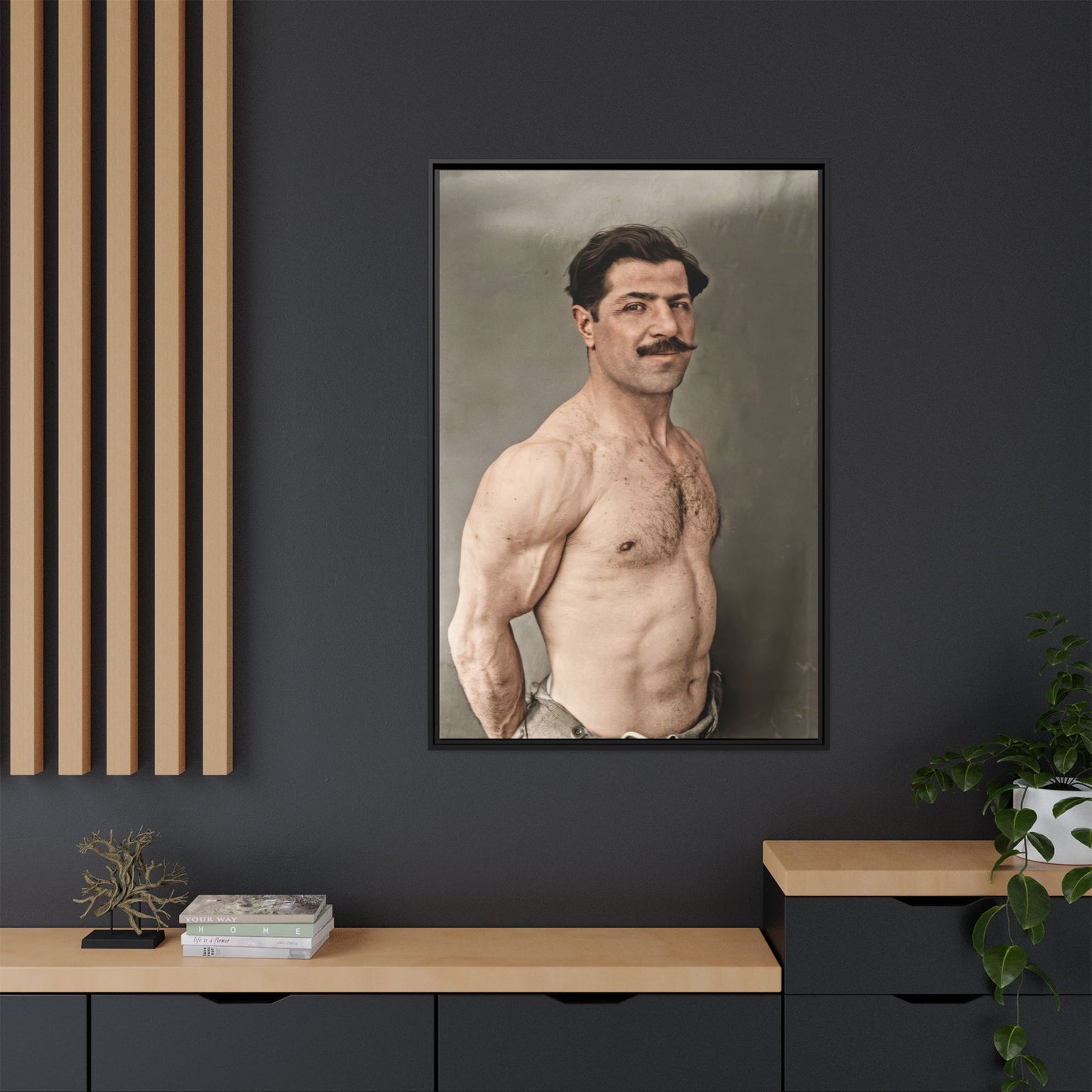 athlétisme 024 | Framed Vintage Photo - Matte Canvas
