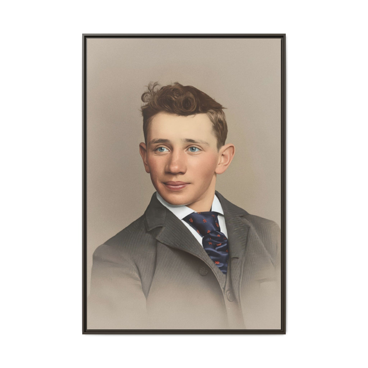 celibataire 038 | Framed Vintage Photo - Matte Canvas