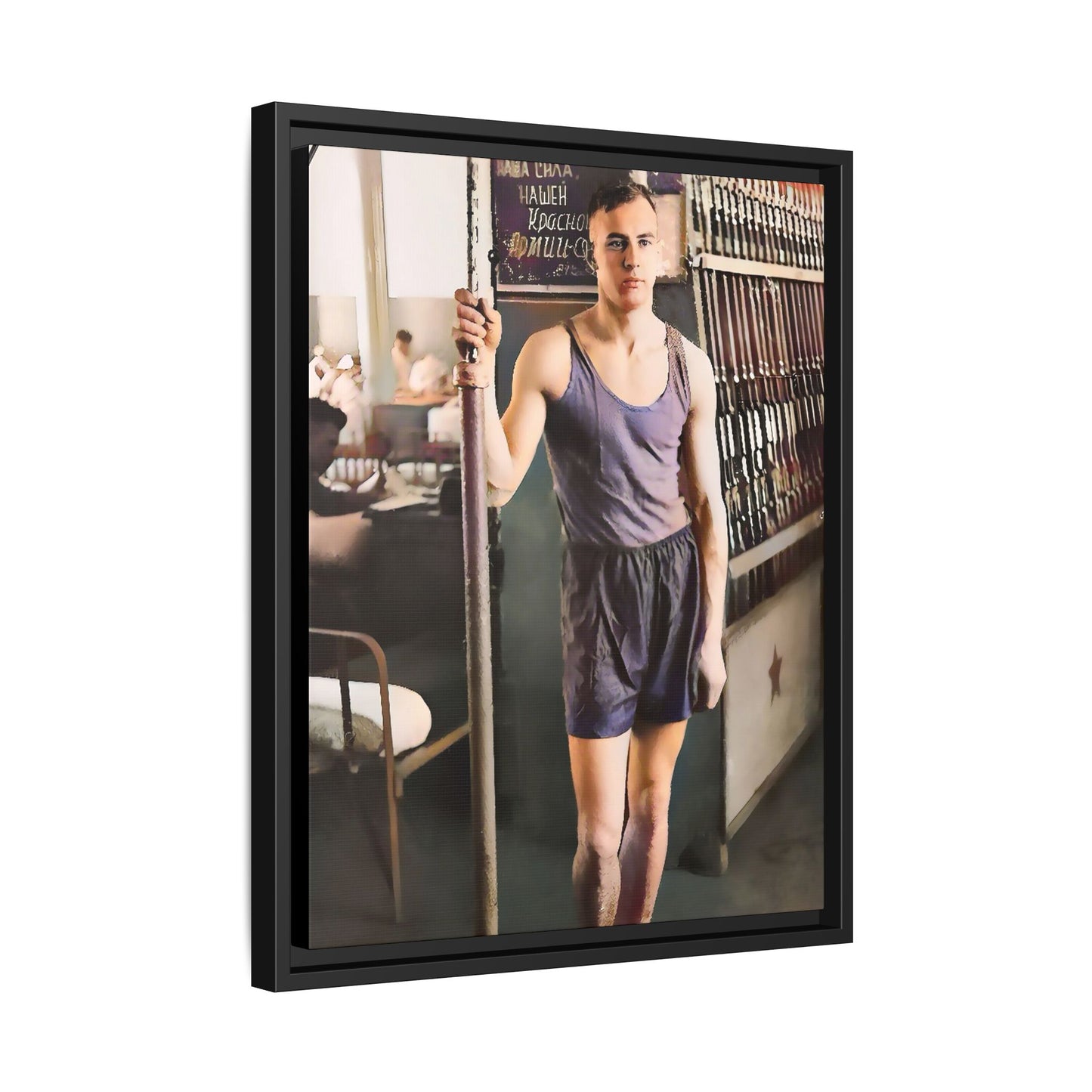 celibataire 020 | Framed Vintage Photo - Matte Canvas