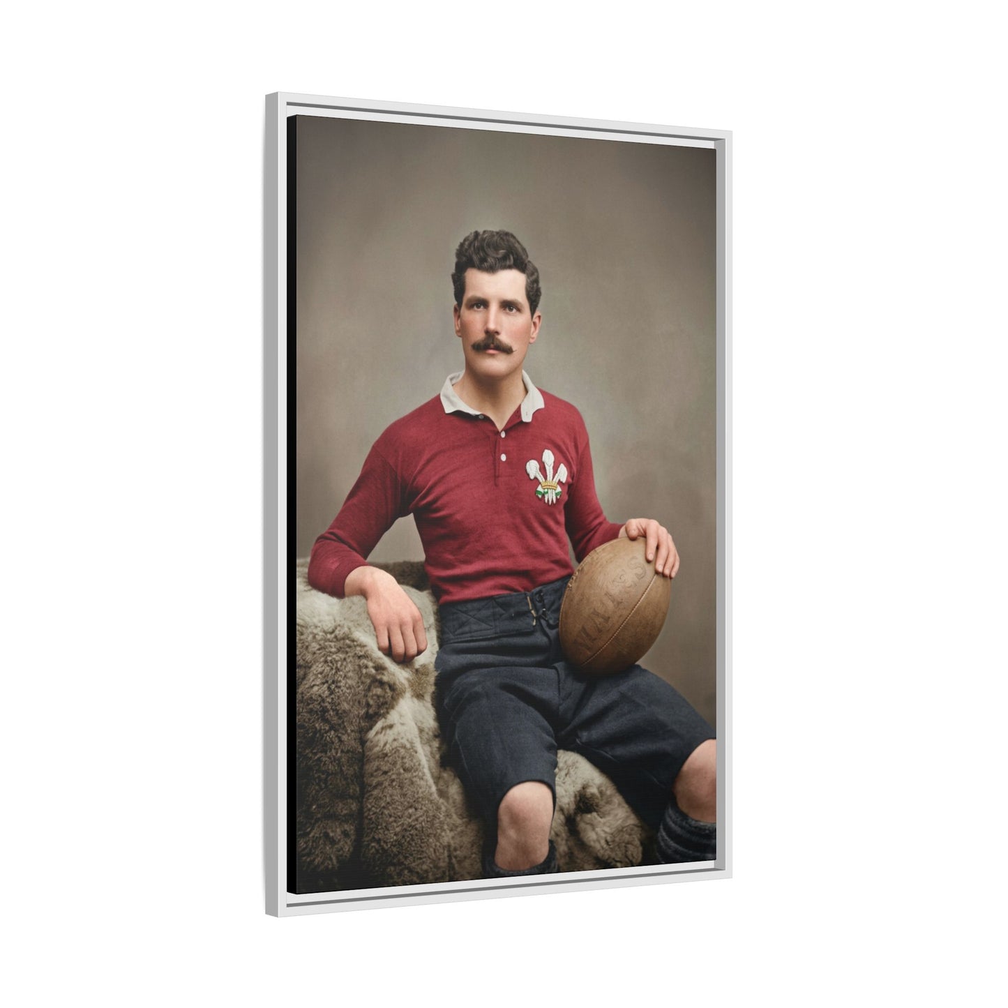 athlétisme 022 | Framed Vintage Photo - Matte Canvas