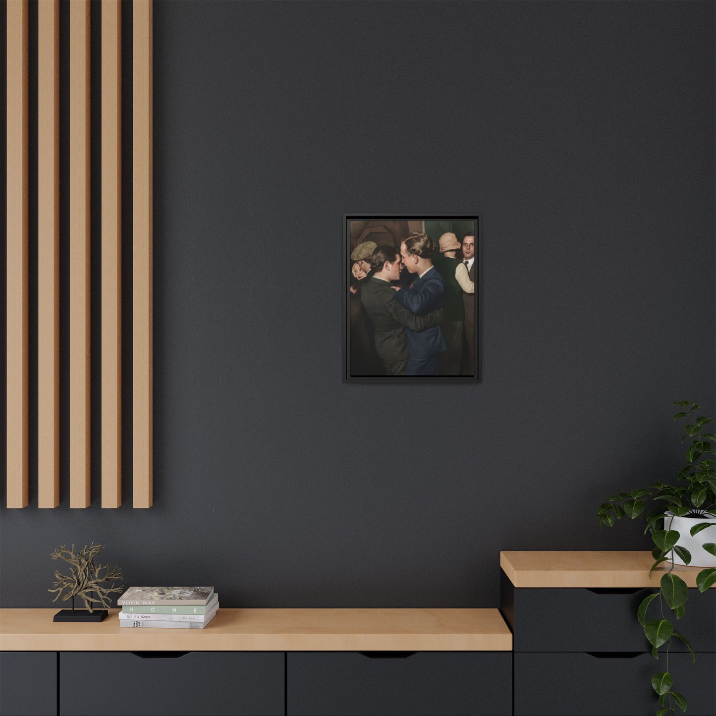 paire 141 | Framed Vintage Photo - Matte Canvas