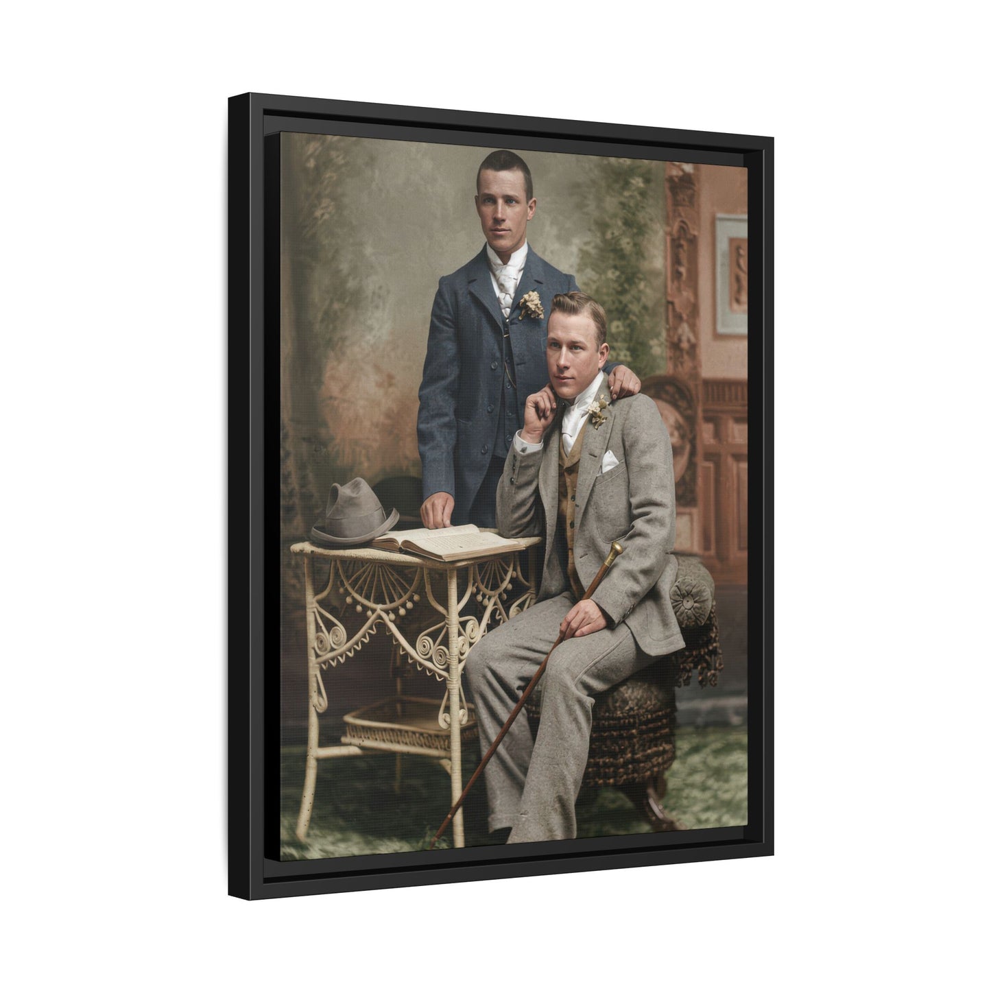 paire 054 | Framed Vintage Photo - Matte Canvas