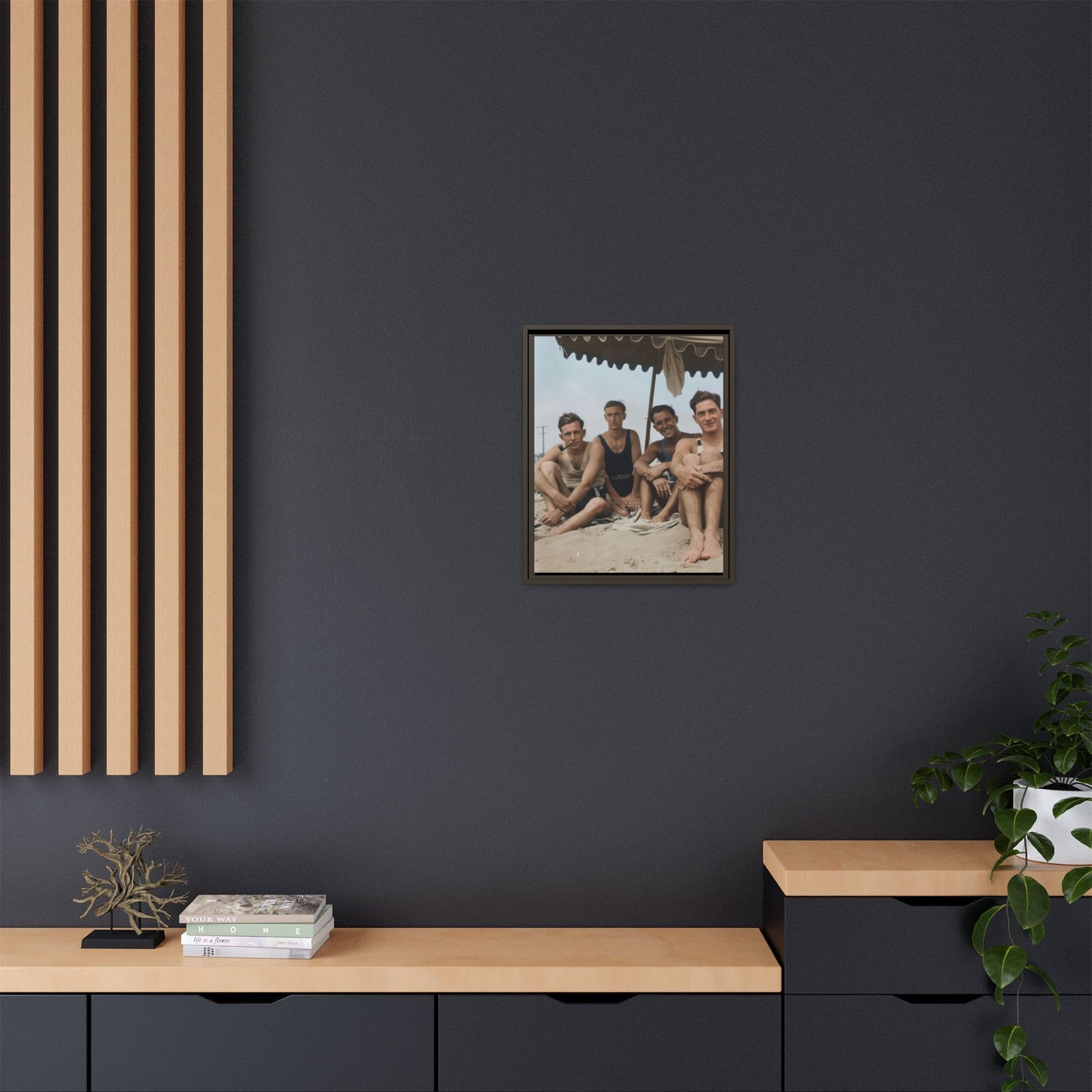 nager 029 | Framed Vintage Photo - Matte Canvas
