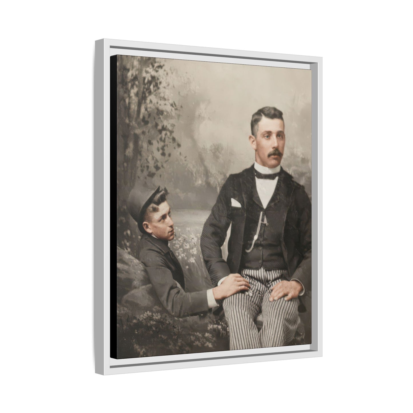 paire 100 | Framed Vintage Photo - Matte Canvas