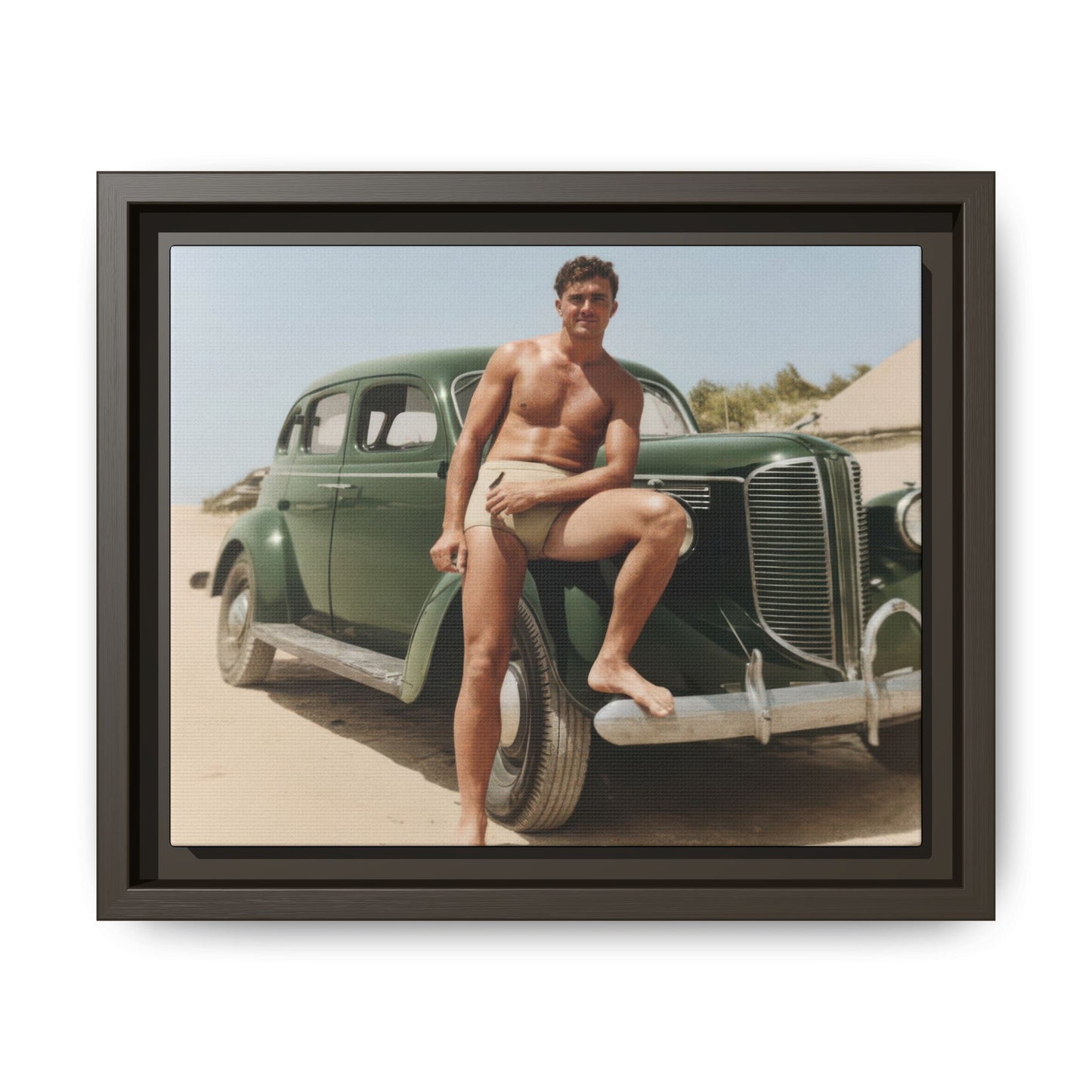 nager 022 | Framed Vintage Photo - Matte Canvas