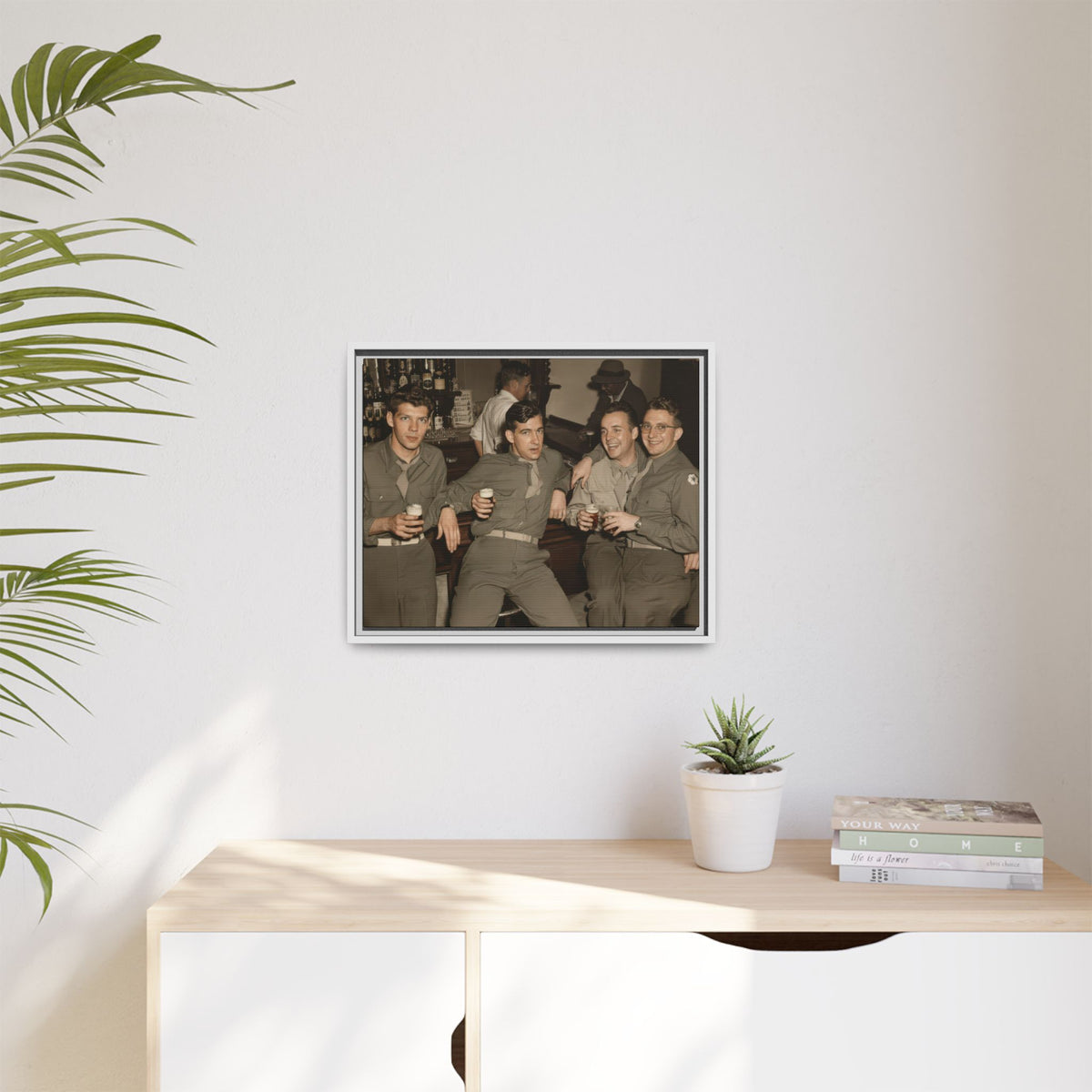 hommes 030 | Framed Vintage Photo - Matte Canvas