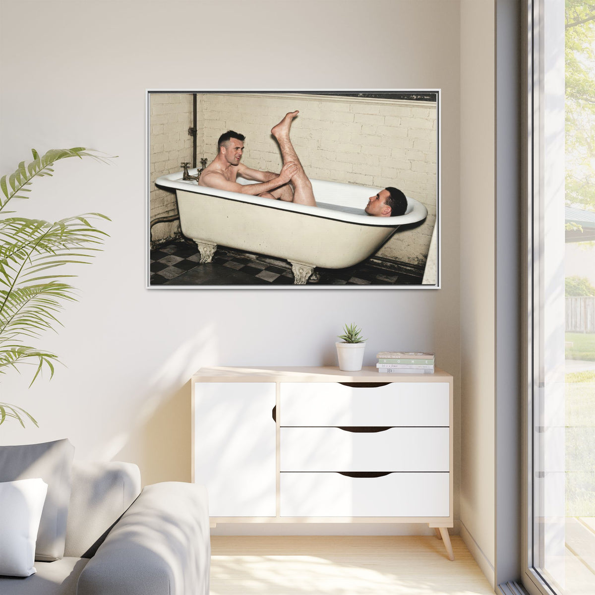 paire 162 | Framed Vintage Photo - Matte Canvas