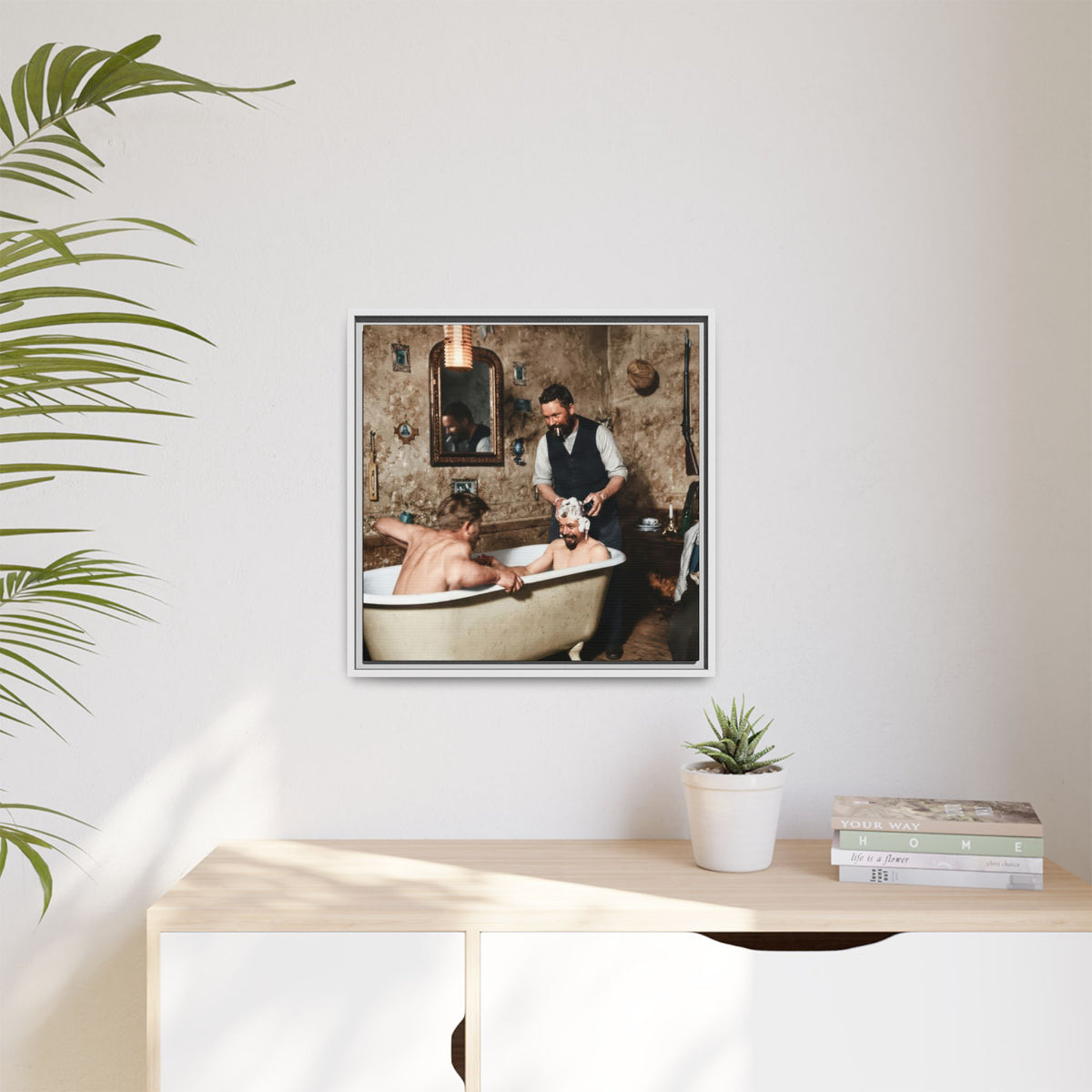 hommes 031 | Framed Vintage Photo - Matte Canvas2