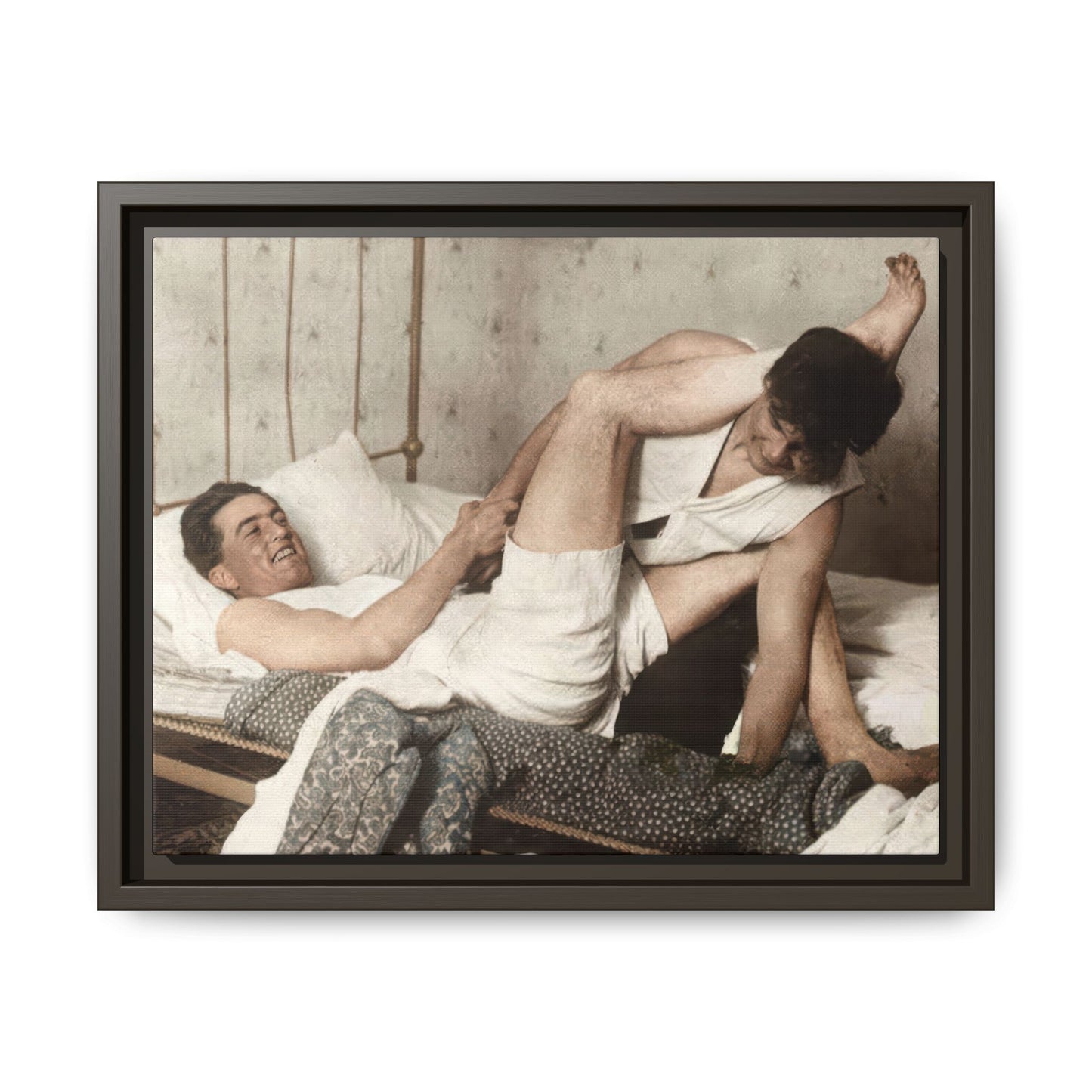paire 016 | Framed Vintage Photo - Matte Canvas
