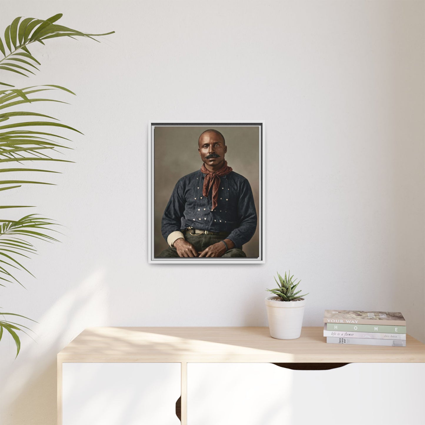 celibataire 017 | Framed Vintage Photo - Matte Canvas