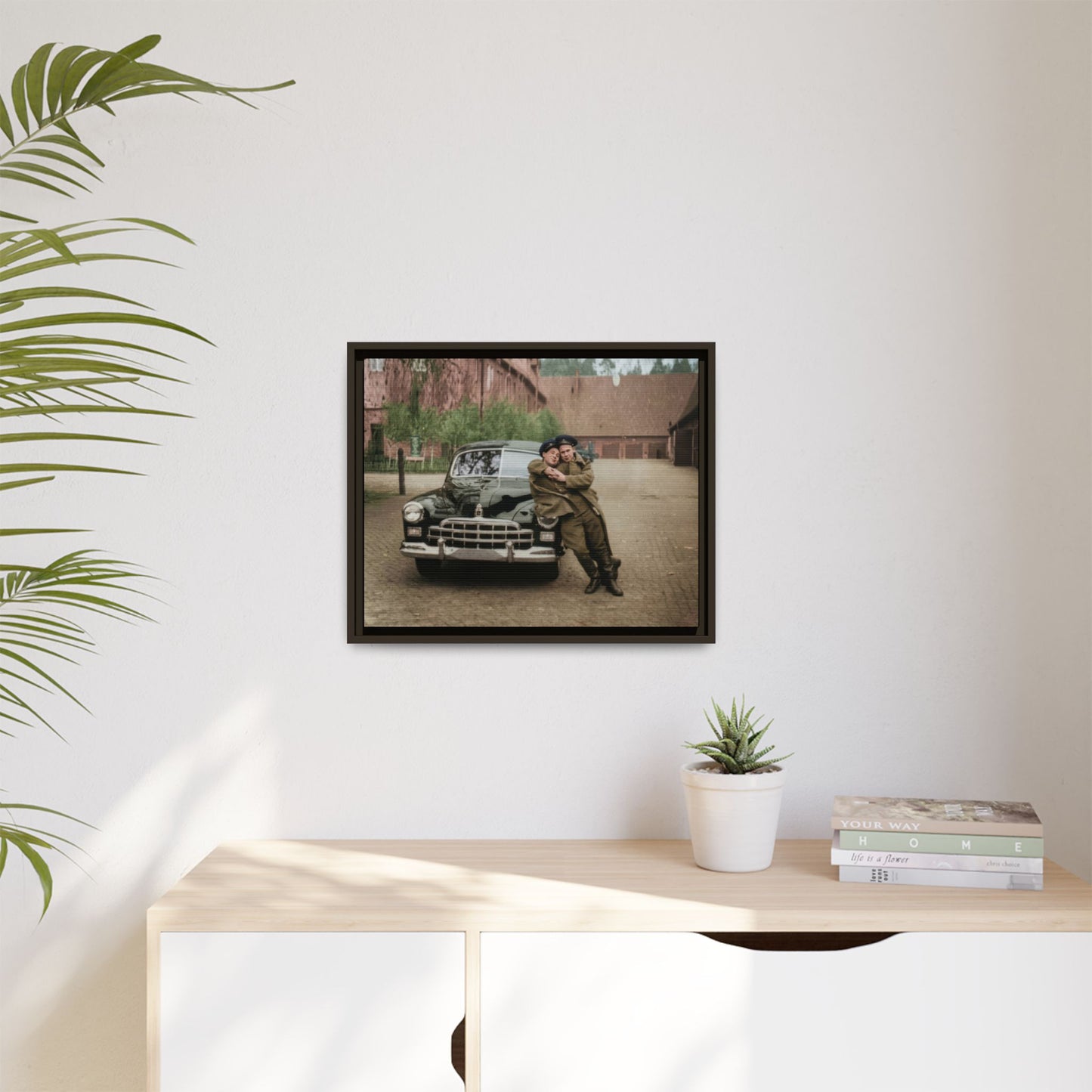 paire 015 | Framed Vintage Photo - Matte Canvas