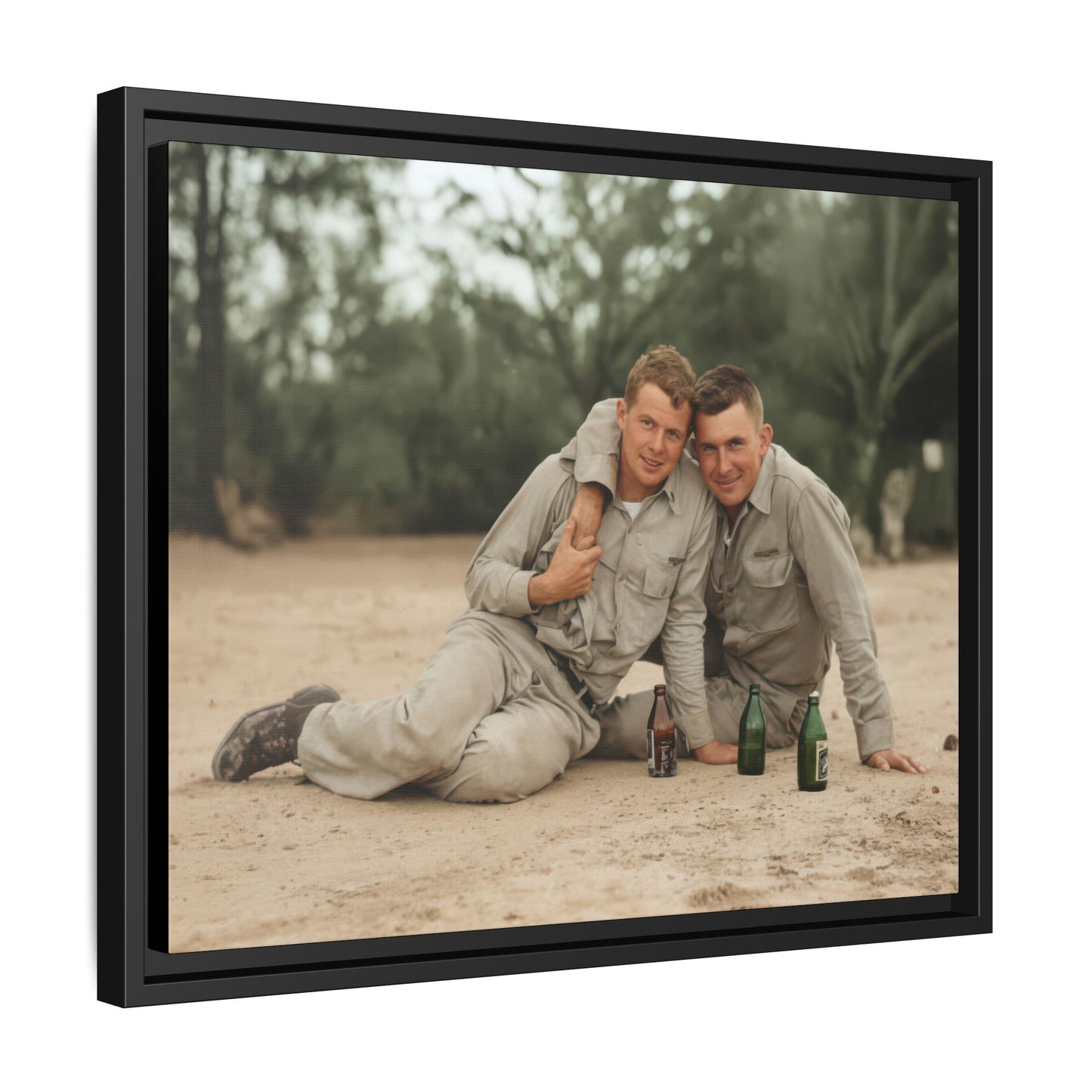 paire 138 | Framed Vintage Photo - Matte Canvas