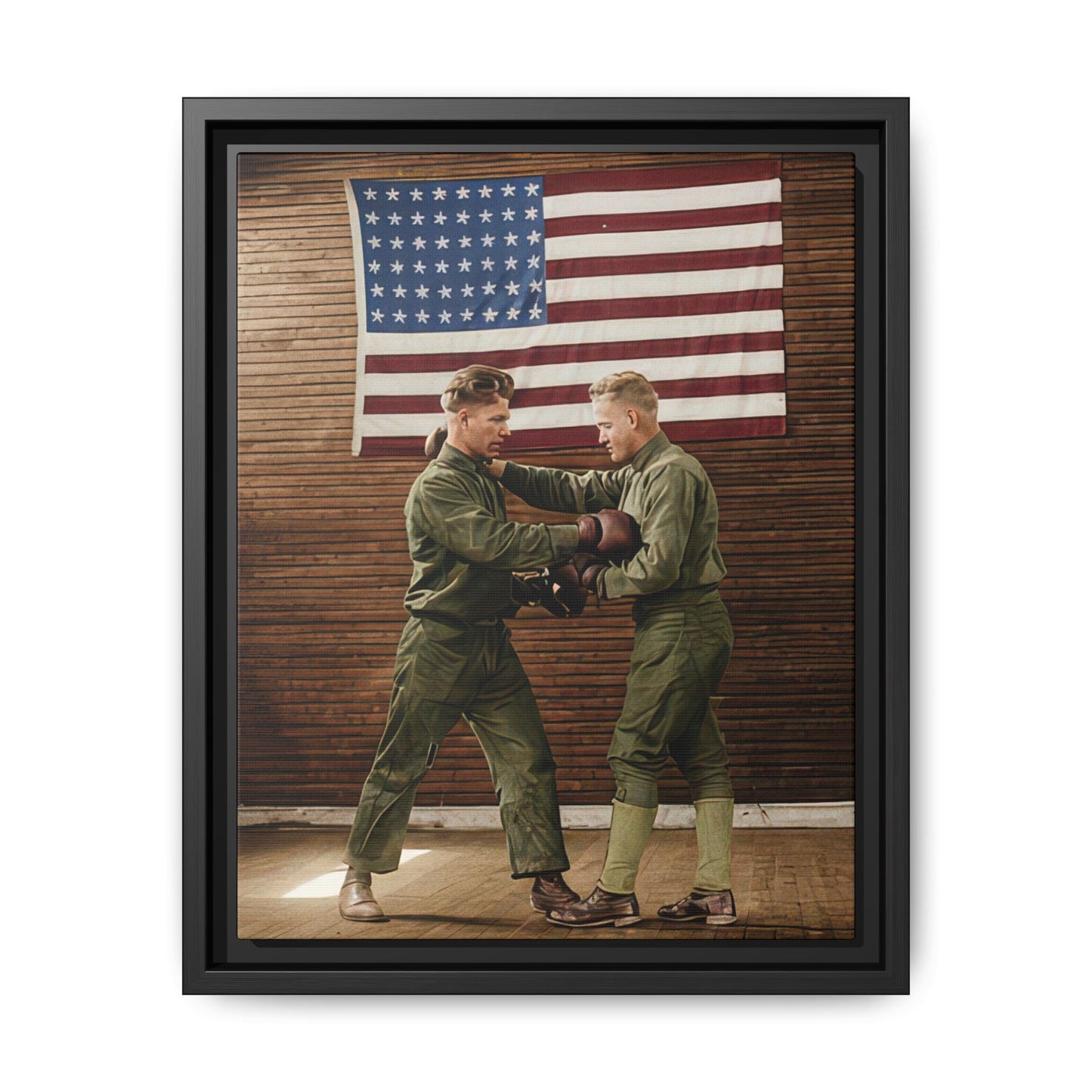 athlétisme 034 | Framed Vintage Photo - Matte Canvas