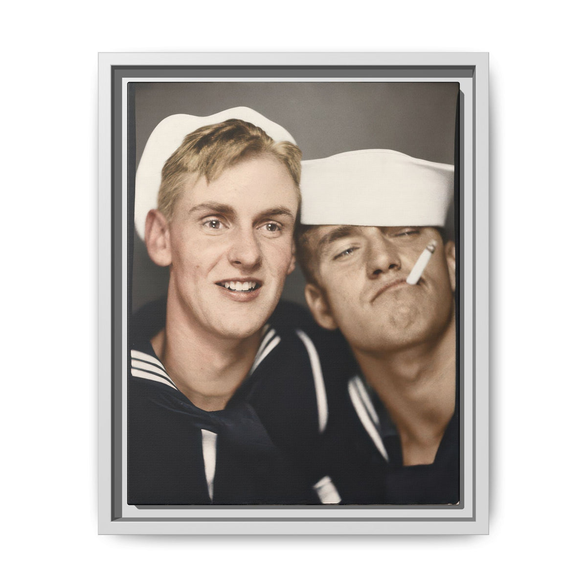 paire 153 | Framed Vintage Photo - Matte Canvas