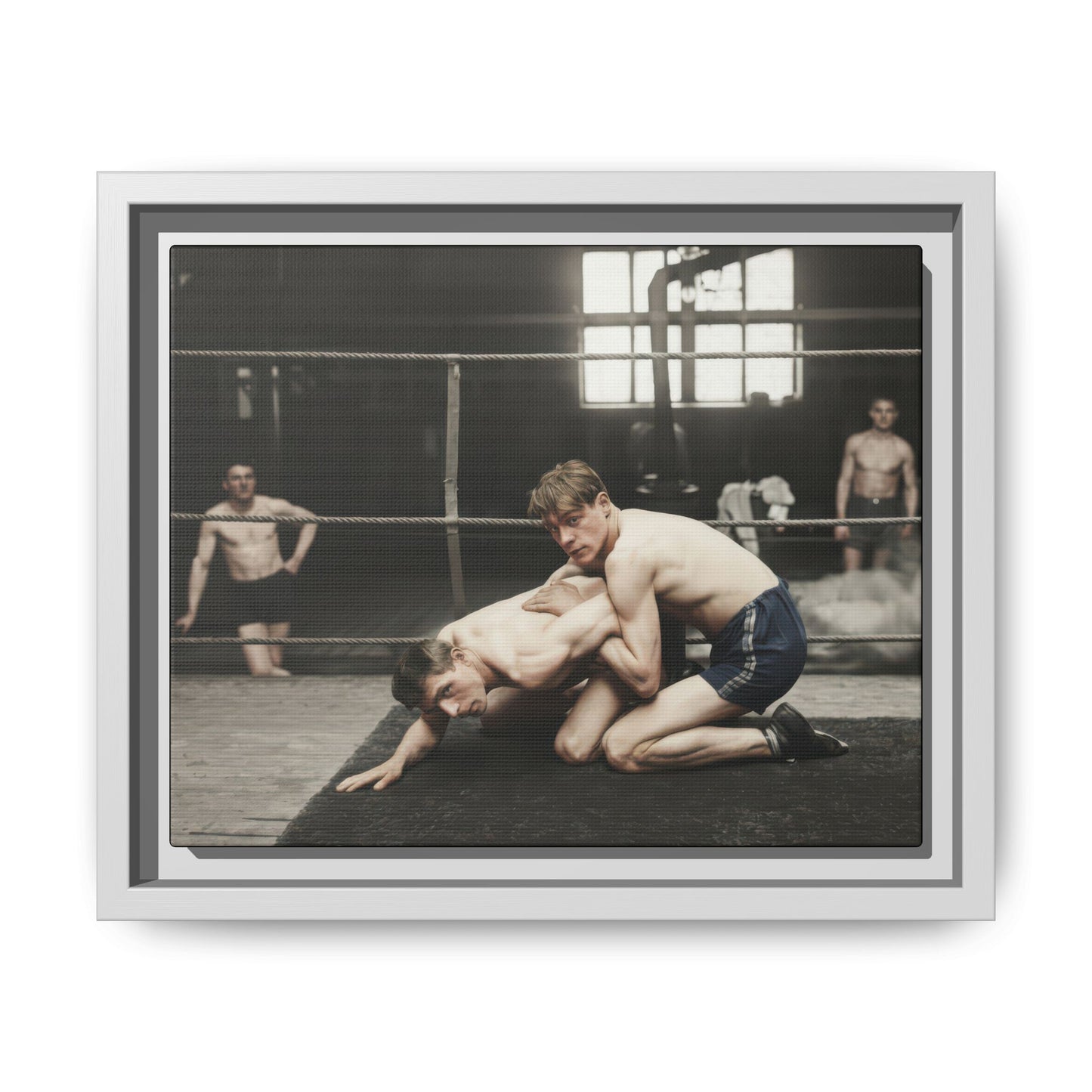 athlétisme 005 | Framed Vintage Photo - Matte Canvas