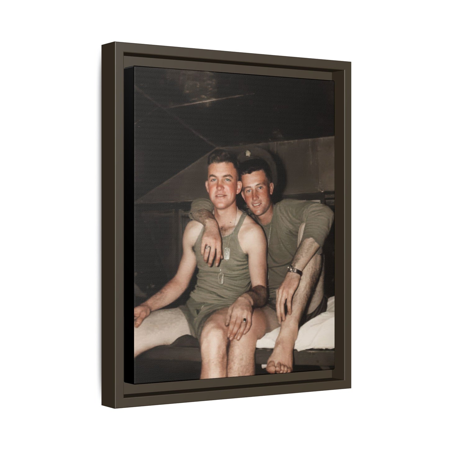 paire 040 | Framed Vintage Photo - Matte Canvas