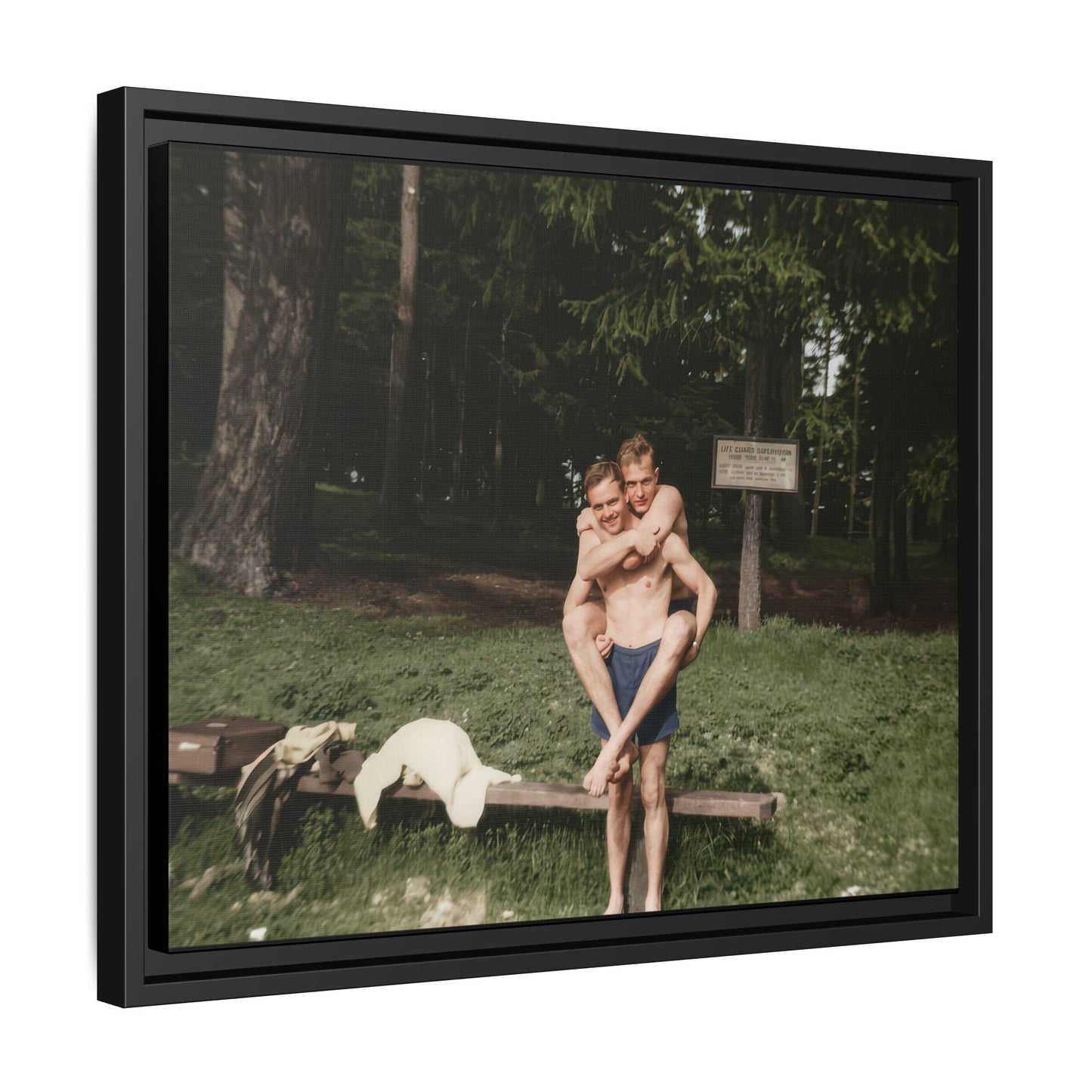 nager 009 | Framed Vintage Photo - Matte Canvas
