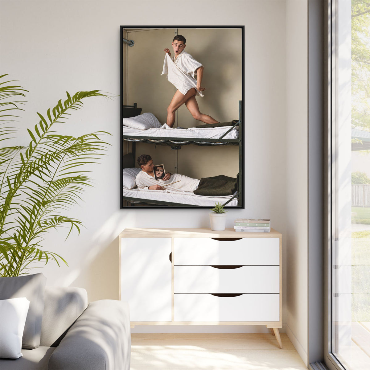 paire 168 | Framed Vintage Photo - Matte Canvas