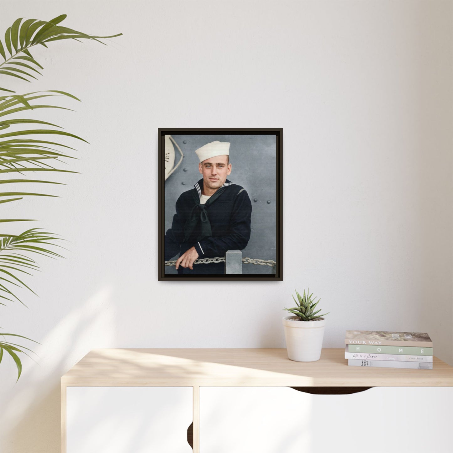 celibataire 023 | Framed Vintage Photo - Matte Canvas