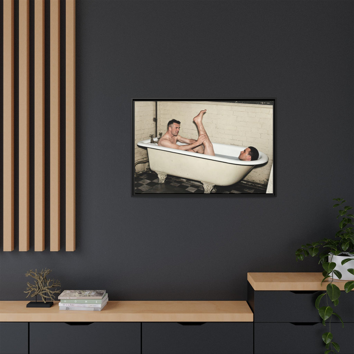 paire 162 | Framed Vintage Photo - Matte Canvas