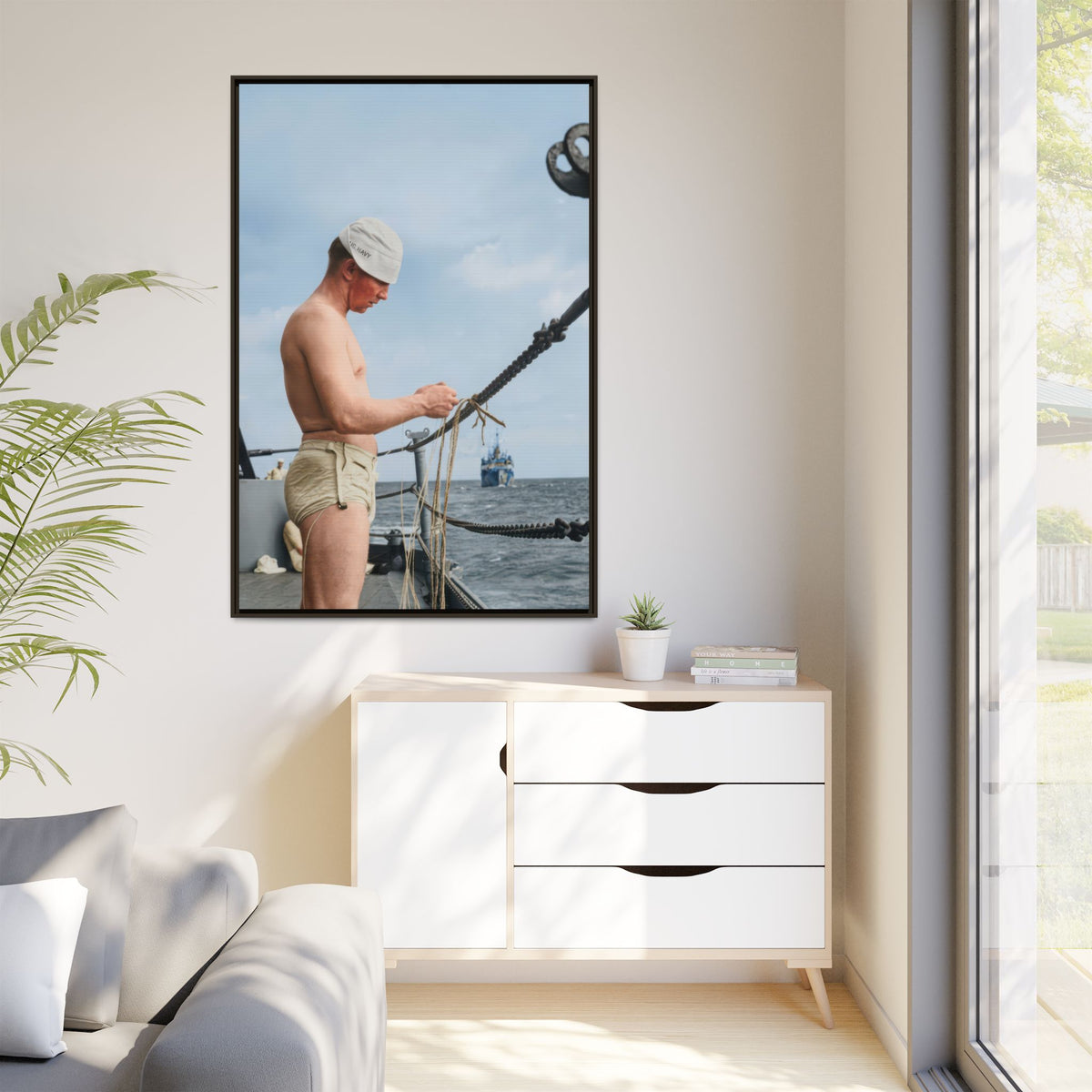 celibataire 043 | Framed Vintage Photo - Matte Canvas