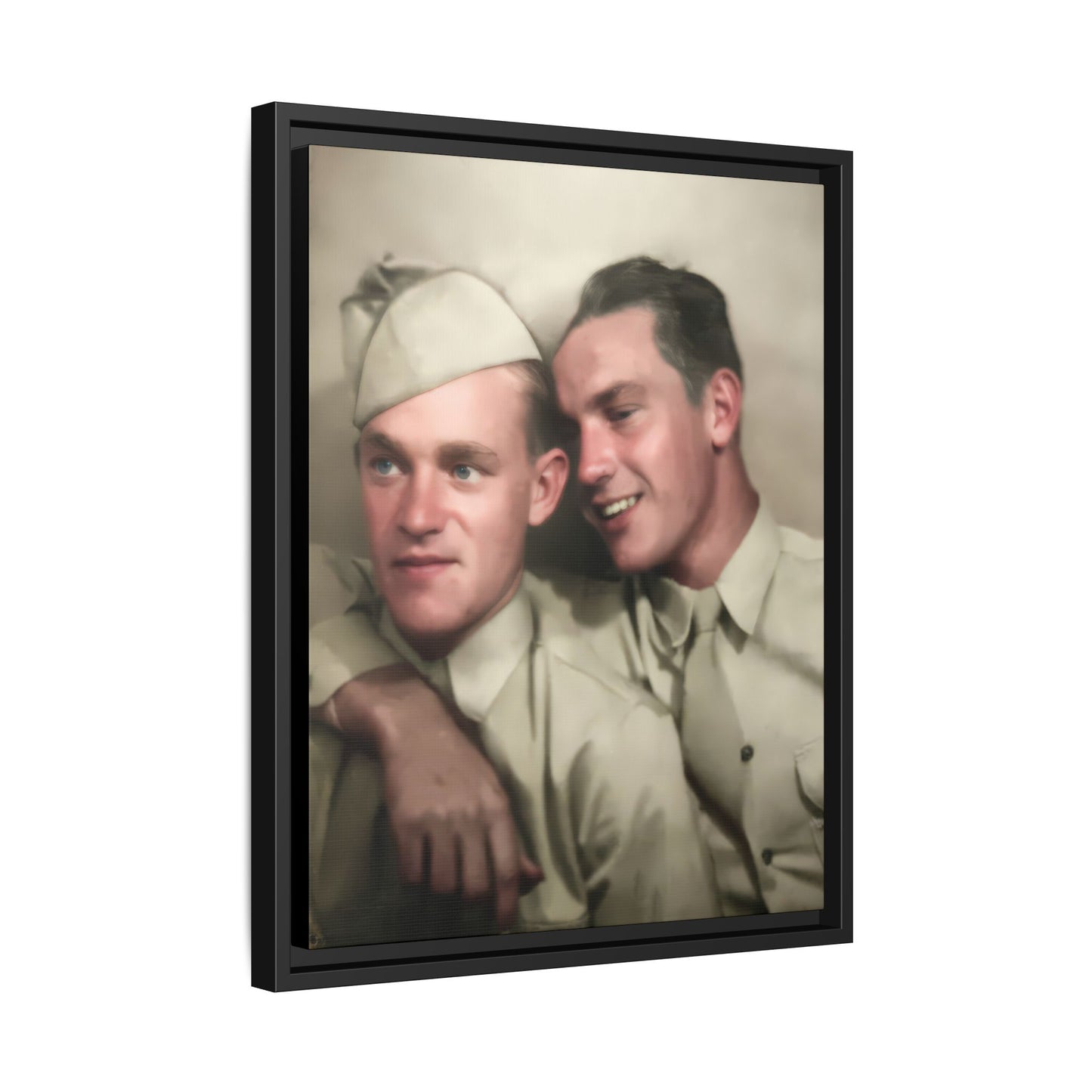 paire 049 | Framed Vintage Photo - Matte Canvas